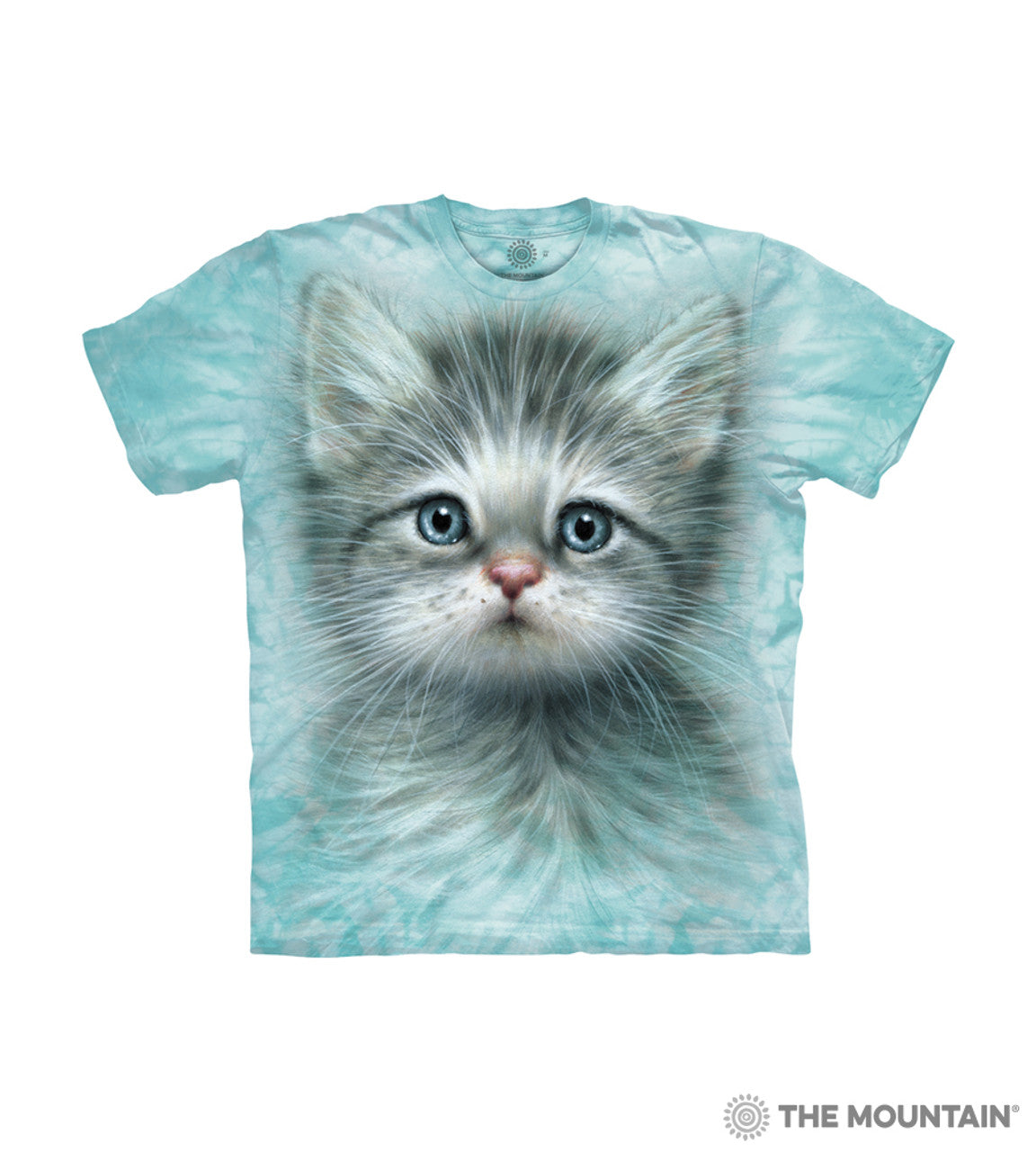 New The Mountain By Liquid Blue Blue Eyed Kitten Youth Size Tie Dye Tshirt