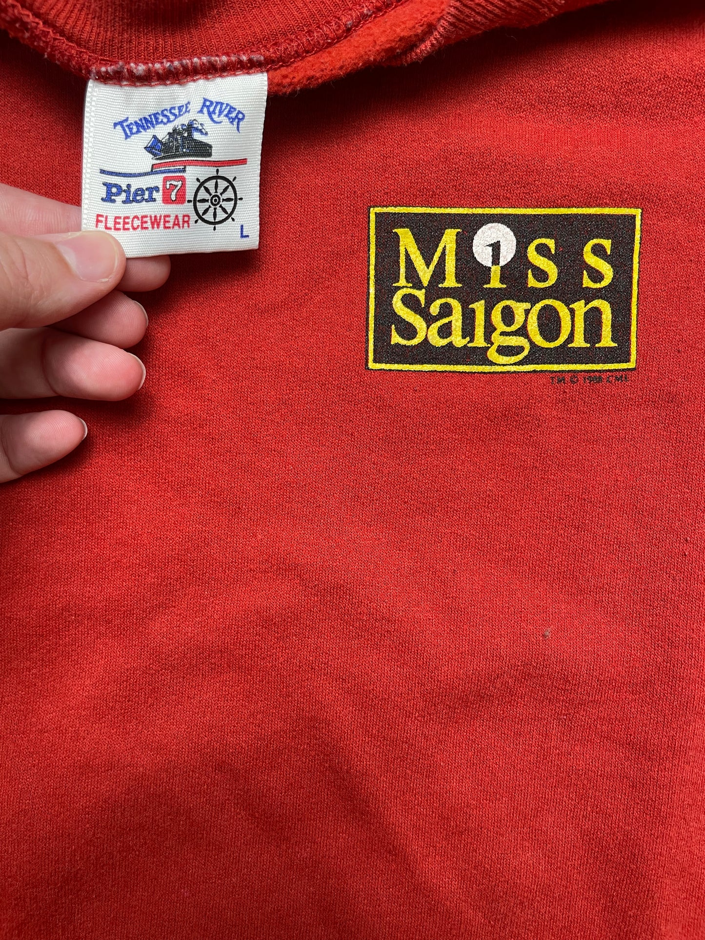 Vintage 1989 Miss Saigon Sweatshirt Large