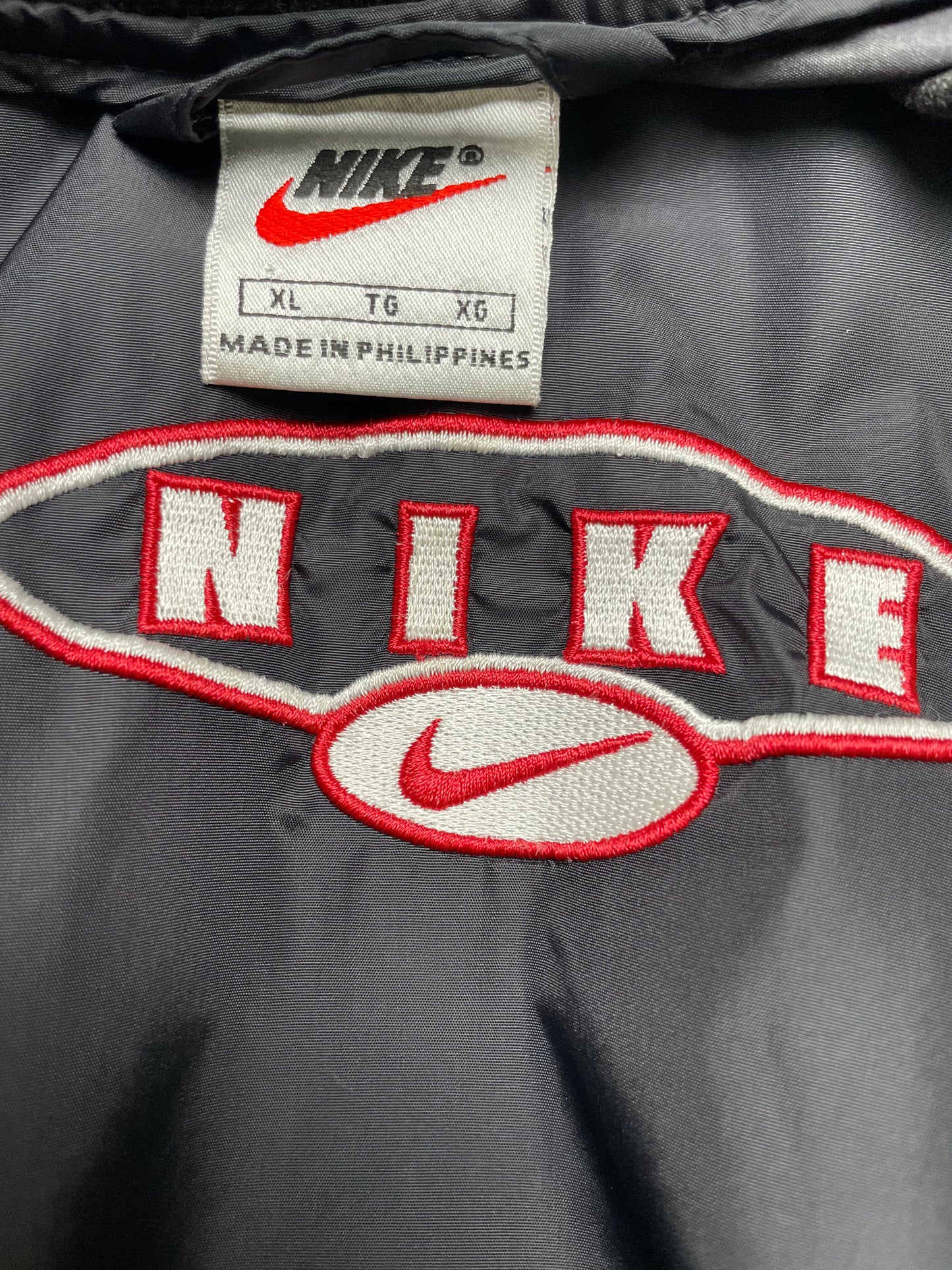 Vintage 90s Nike Embroidered Windbreaker Pullover Jacket XLarge