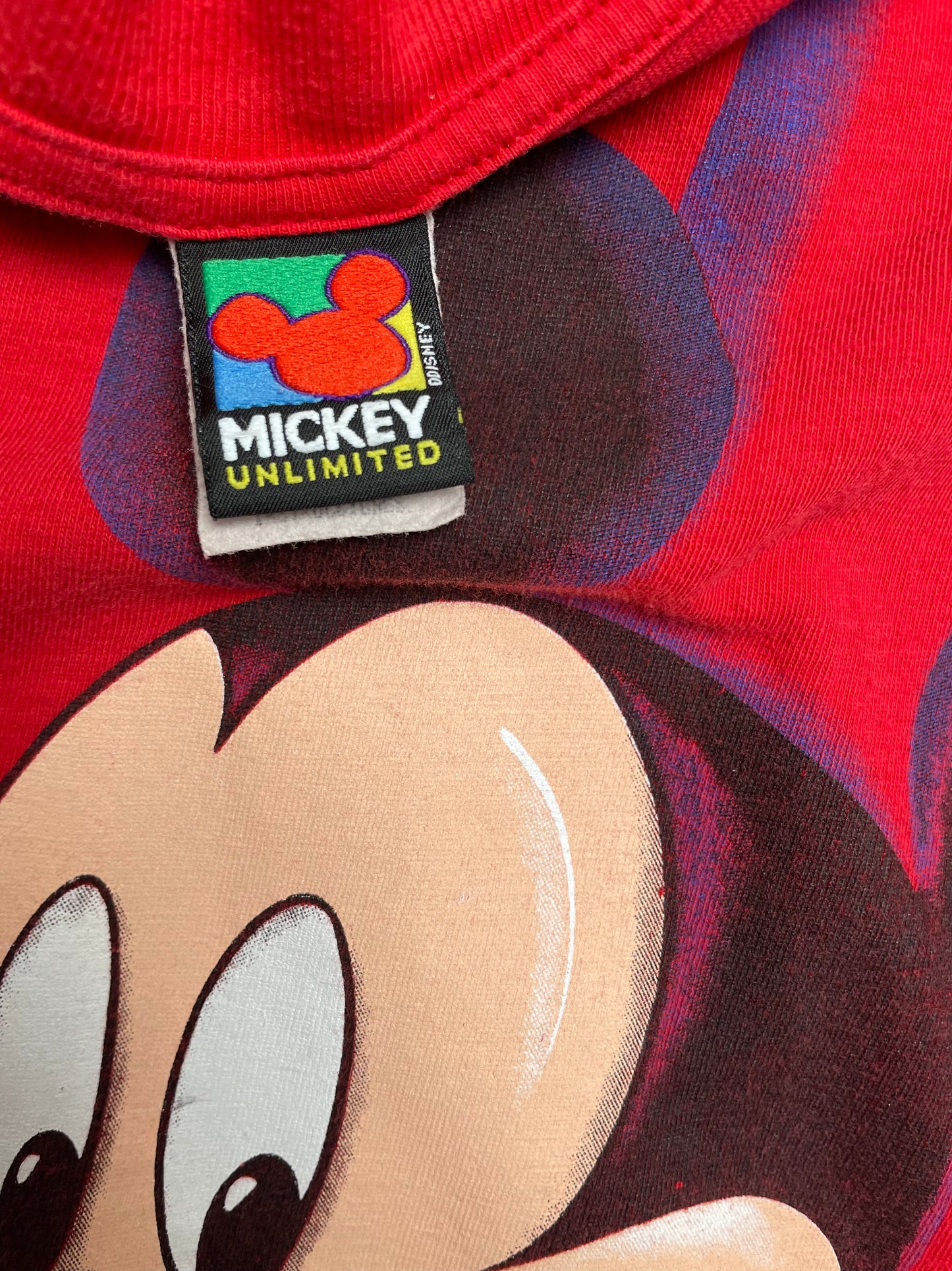 Vintage Disney Mickey Mouse Front and Back T Shirt Large