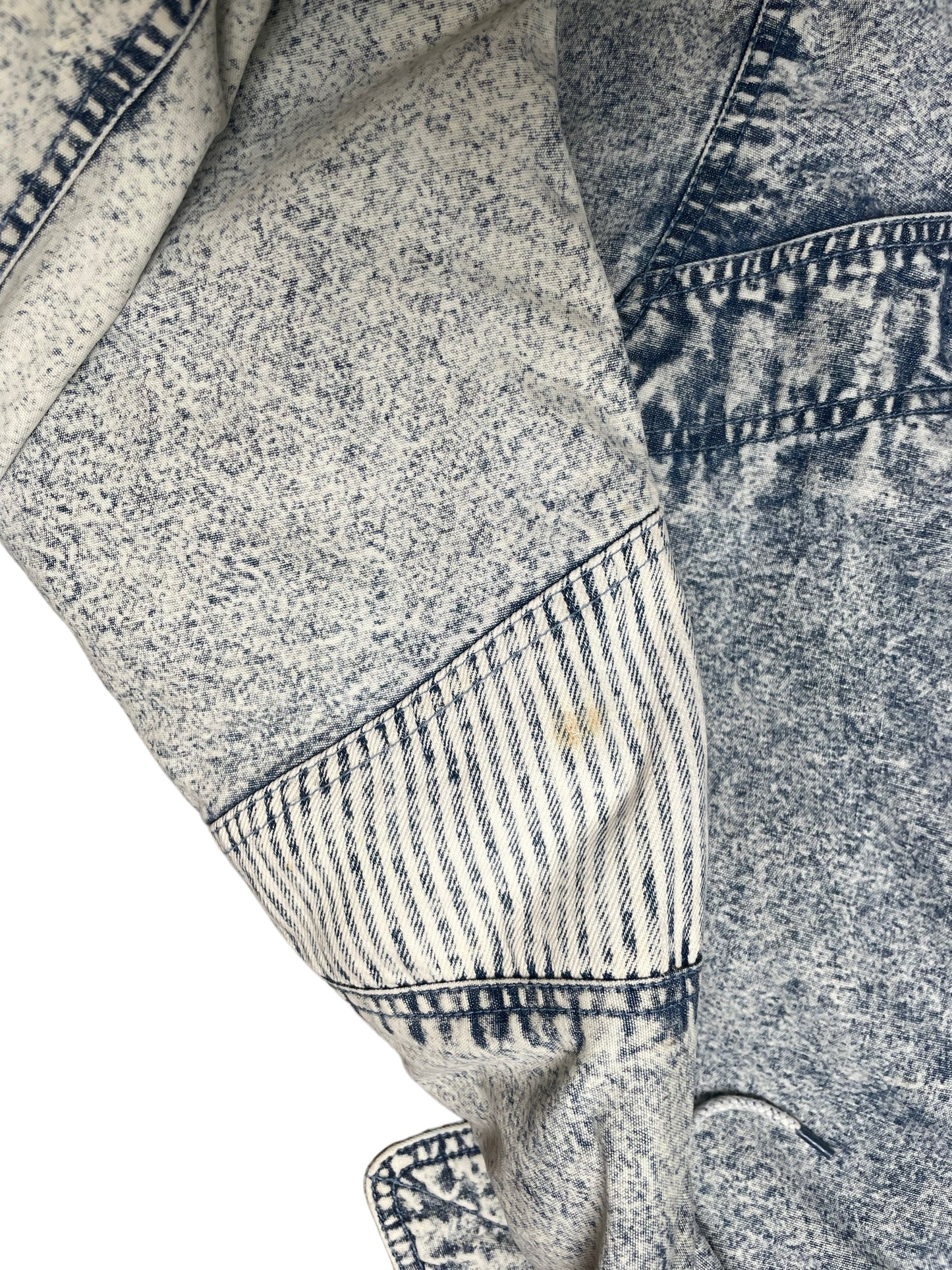Vintage 80s East West By The Panda Group Inc. Denim Puffer Jacket Large