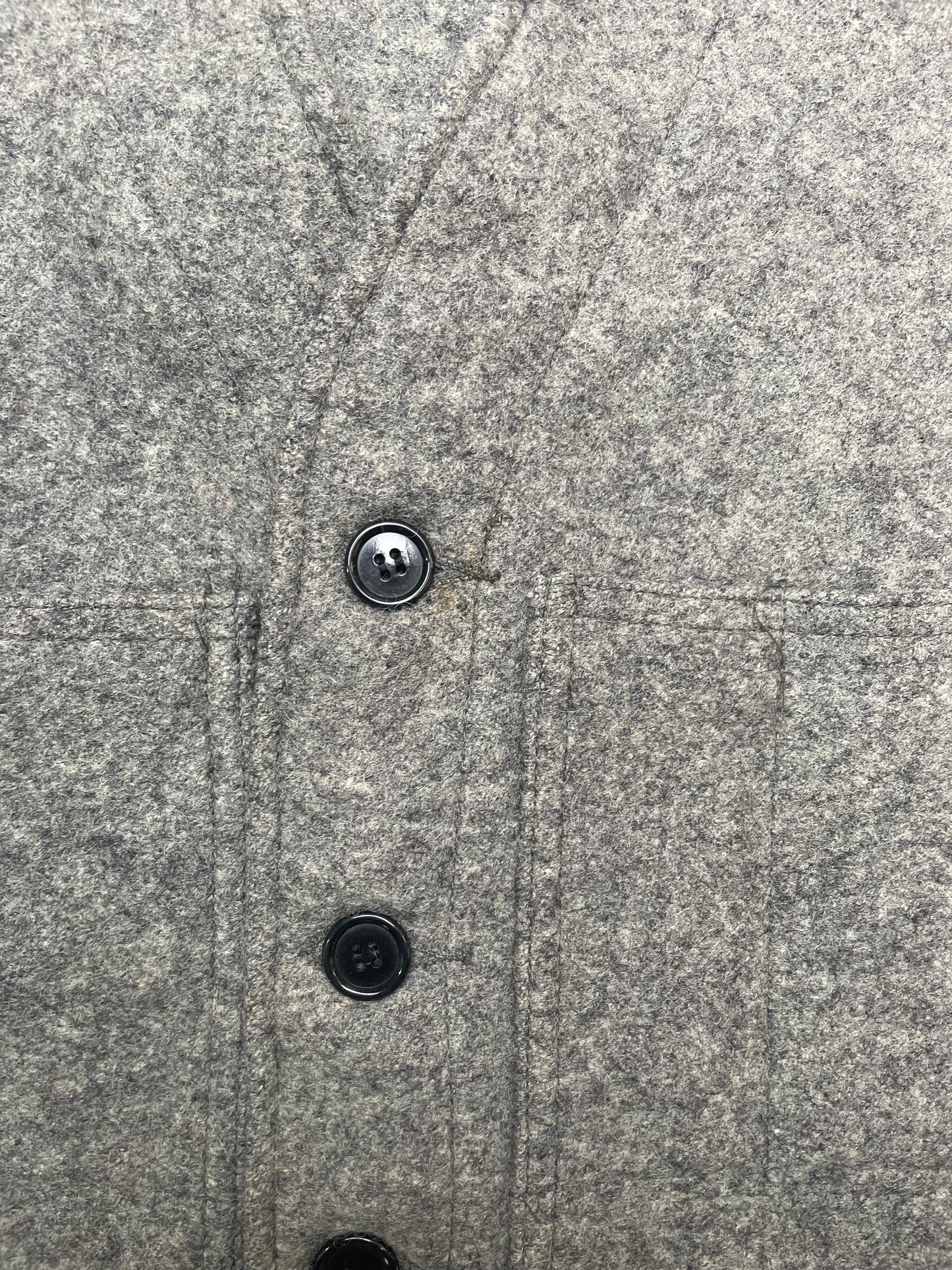 Vintage 50s Filson Garment 100% Wool Grey Vest XLarge
