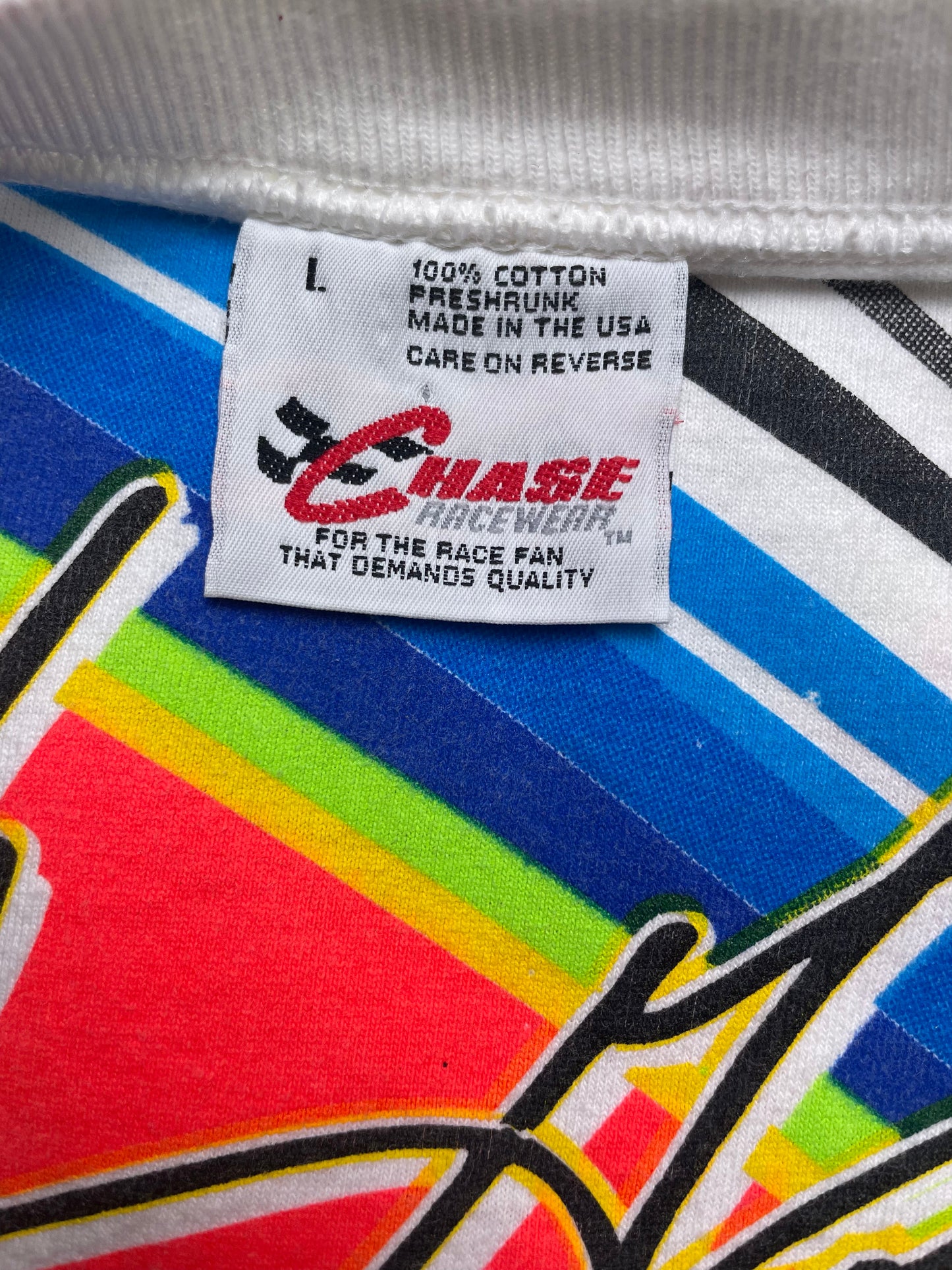 Vintage 1996 NASCAR Jeff Gordon All Over Print Tshirt Large