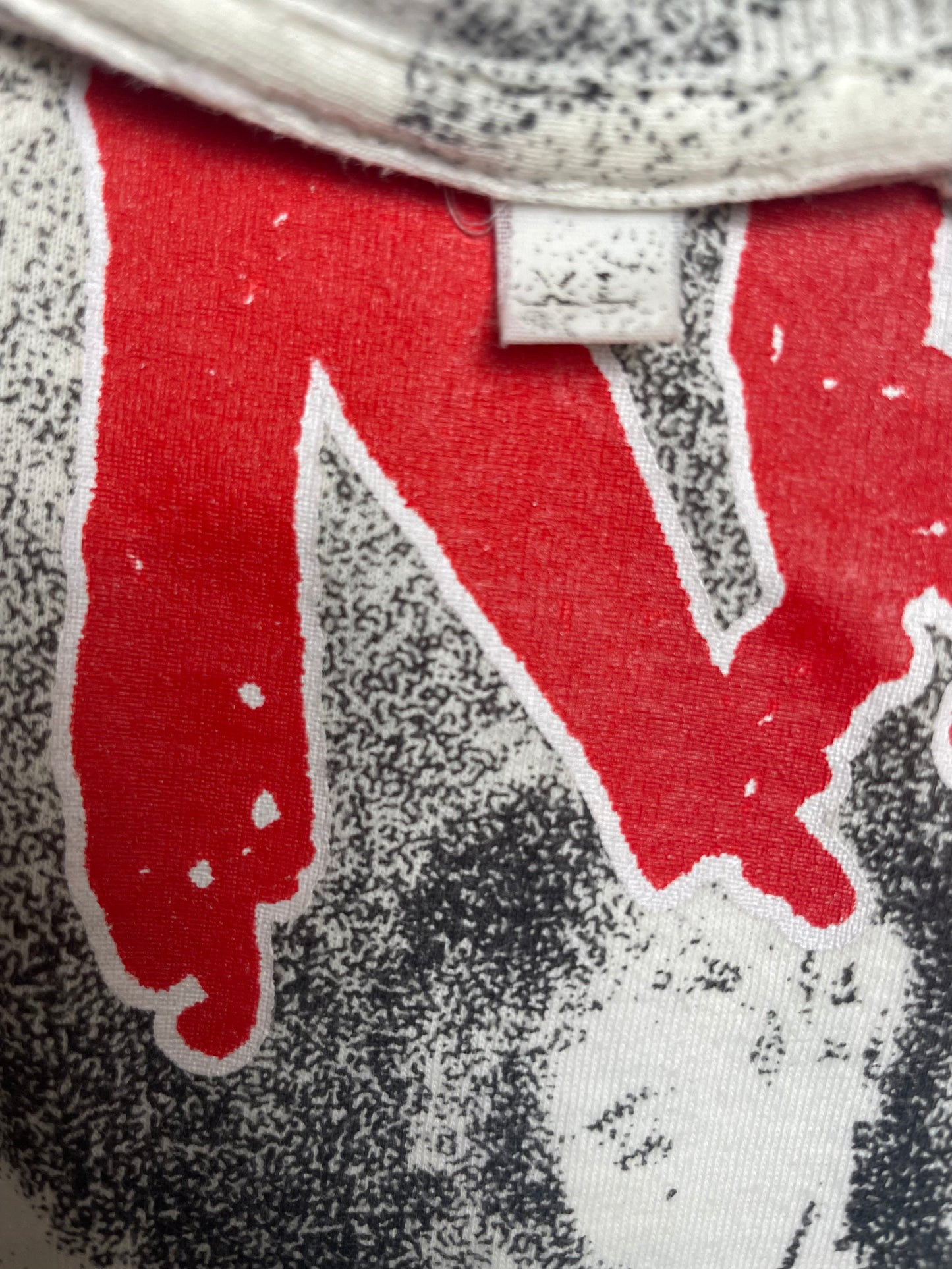 Vintage 90s Skid Row “Slave To The Grind” All Over Print Band T Shirt XLarge