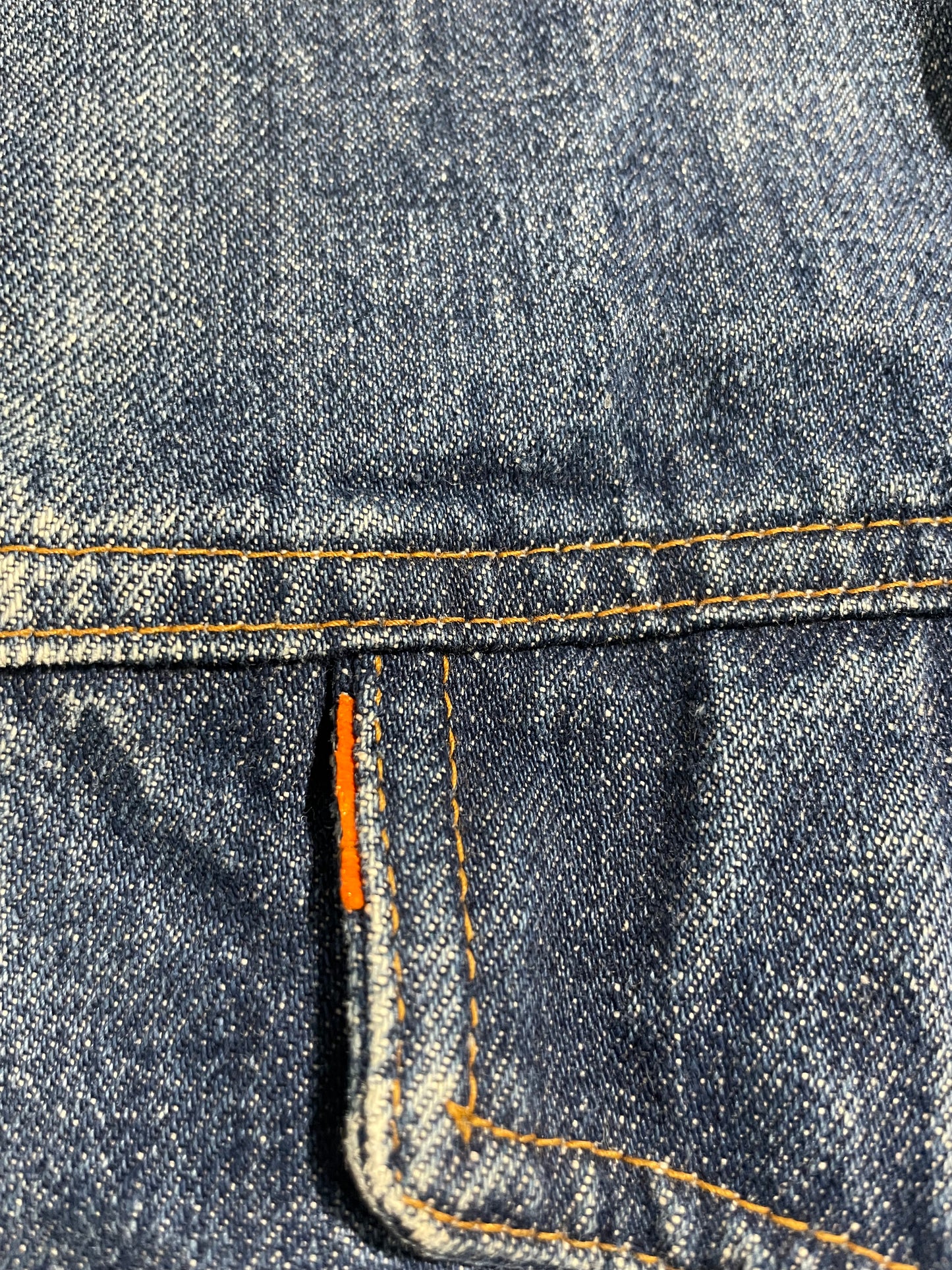 Vintage 70s Levi’s Orange Tab Trench Style Denim Jacket Medium