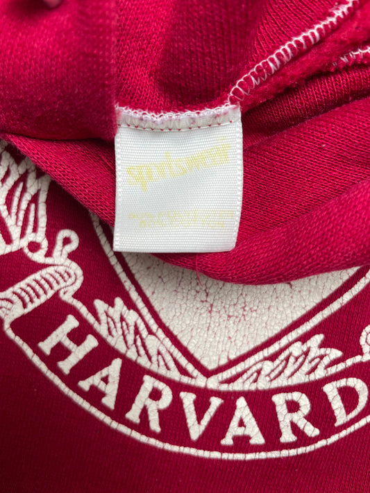Vintage 70s Harvard University Red Hoodie Medium