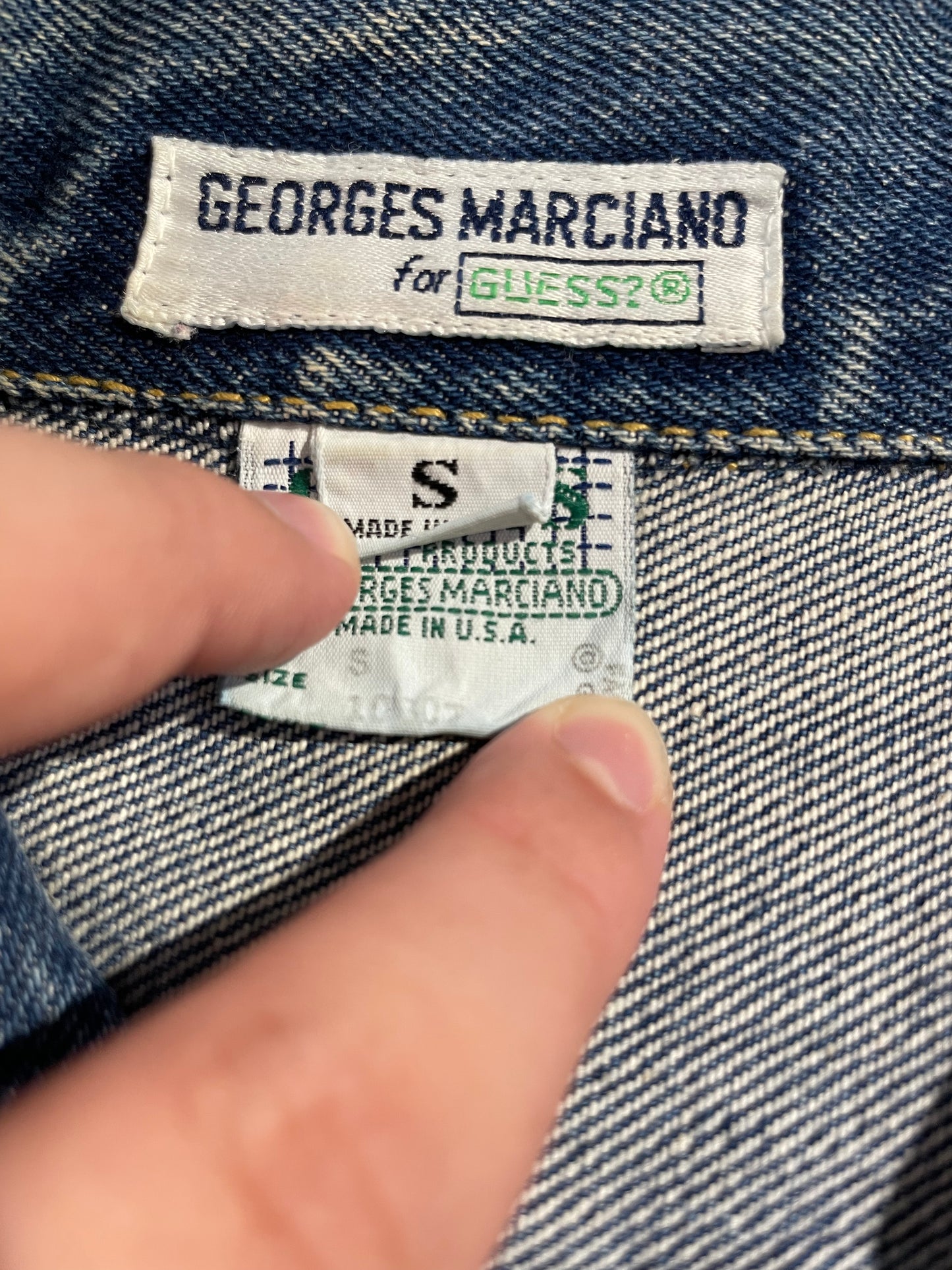 Vintage 80s Georges Marciano for Guess Denim Jacket Small