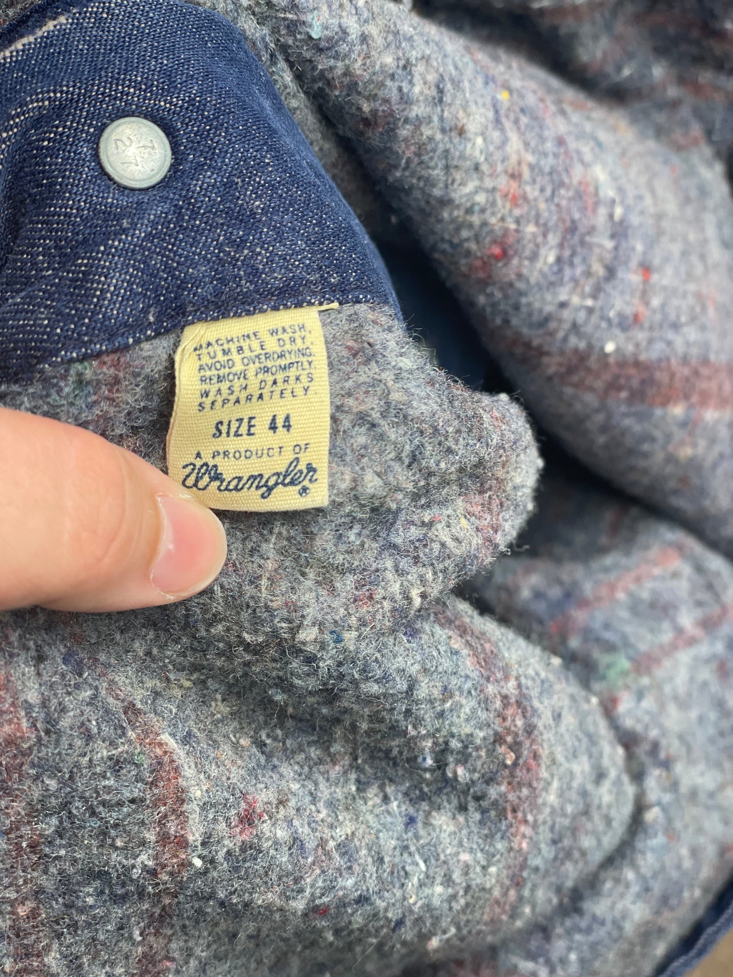 Vintage 80s Wrangler Denim Chore Jacket XLarge