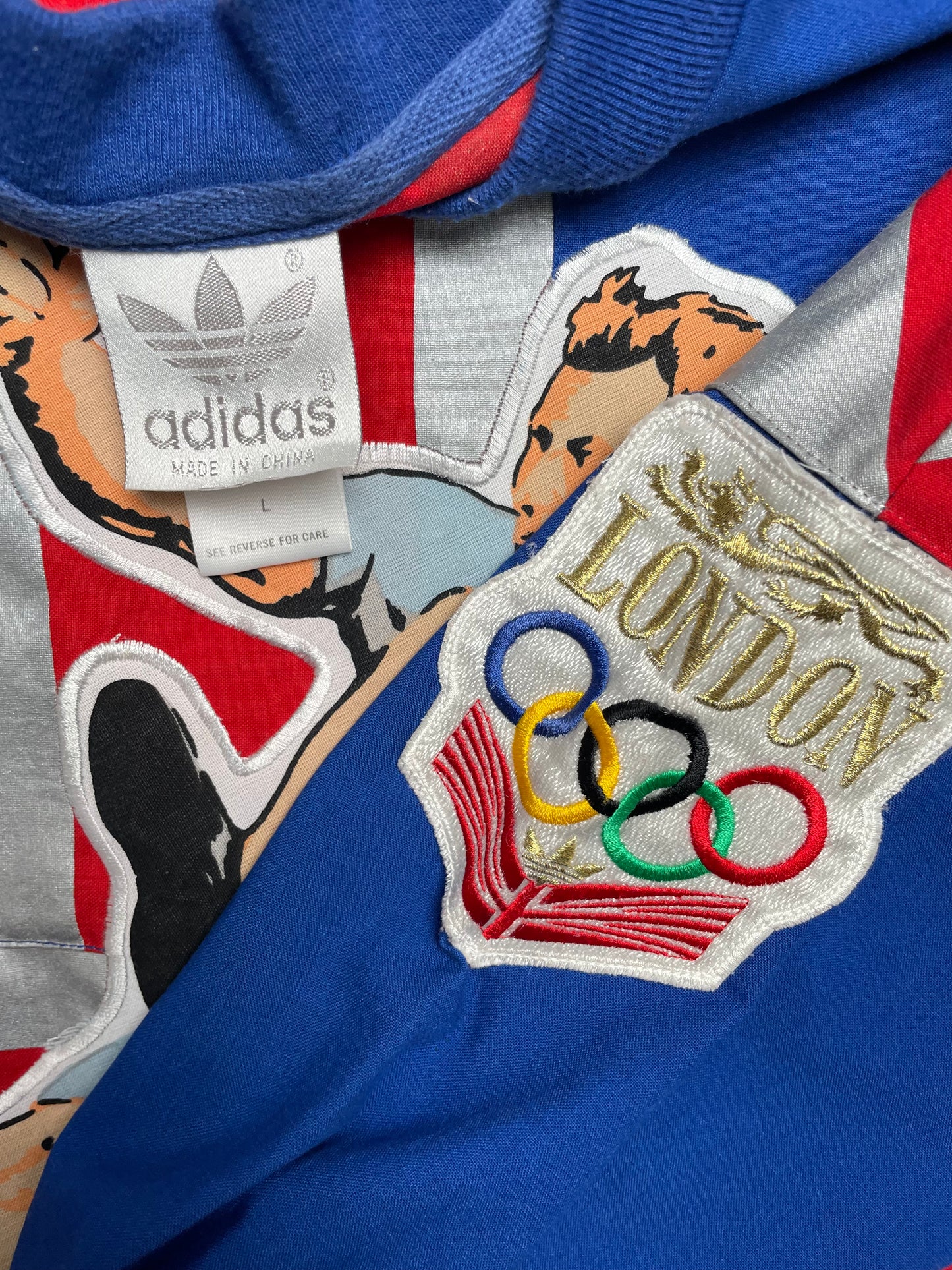 Vintage 80s Adidas London Olympic Games Sweatshirt Large