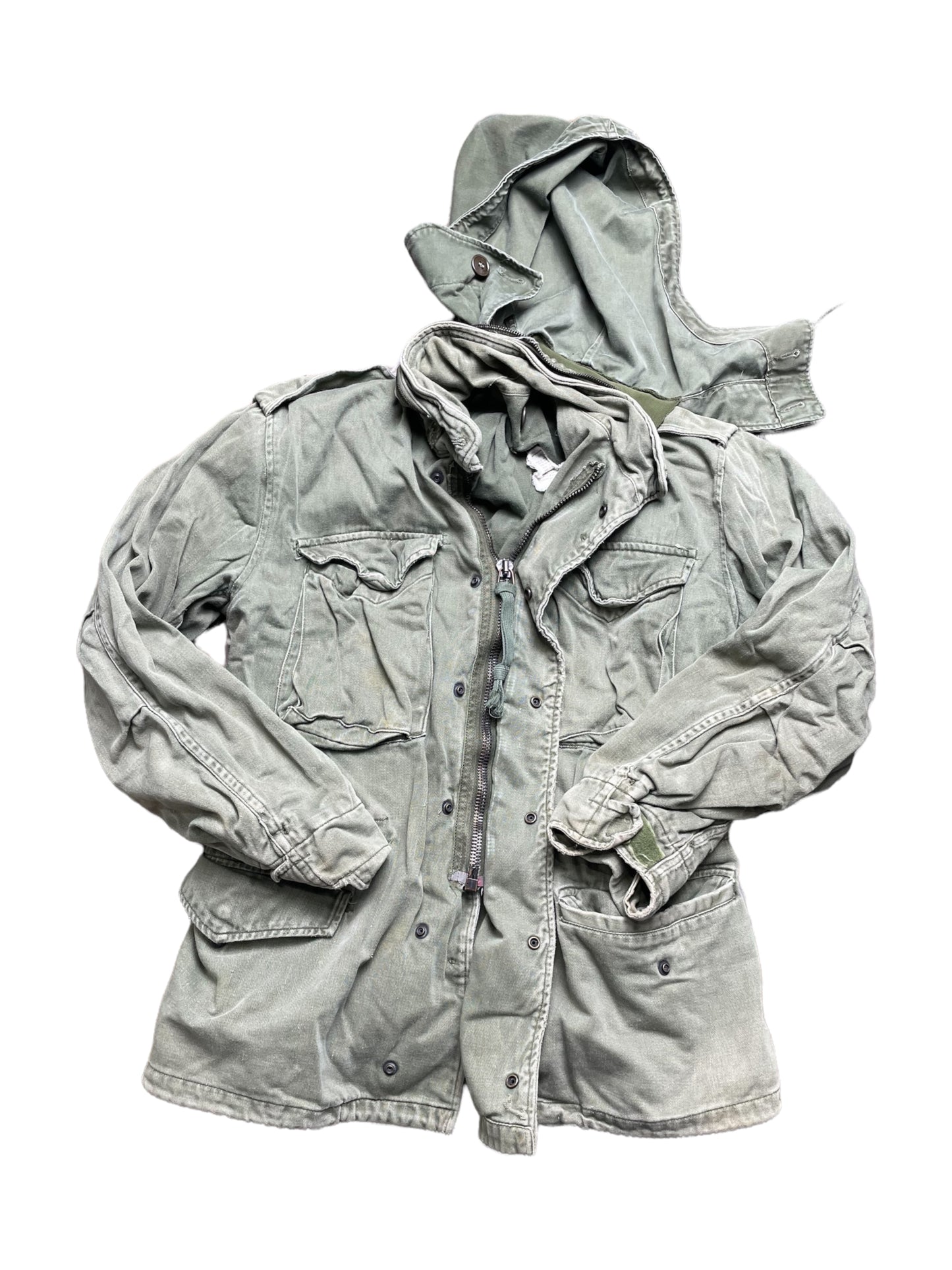 Vintage 70s Army Military M-65 Jacket Large