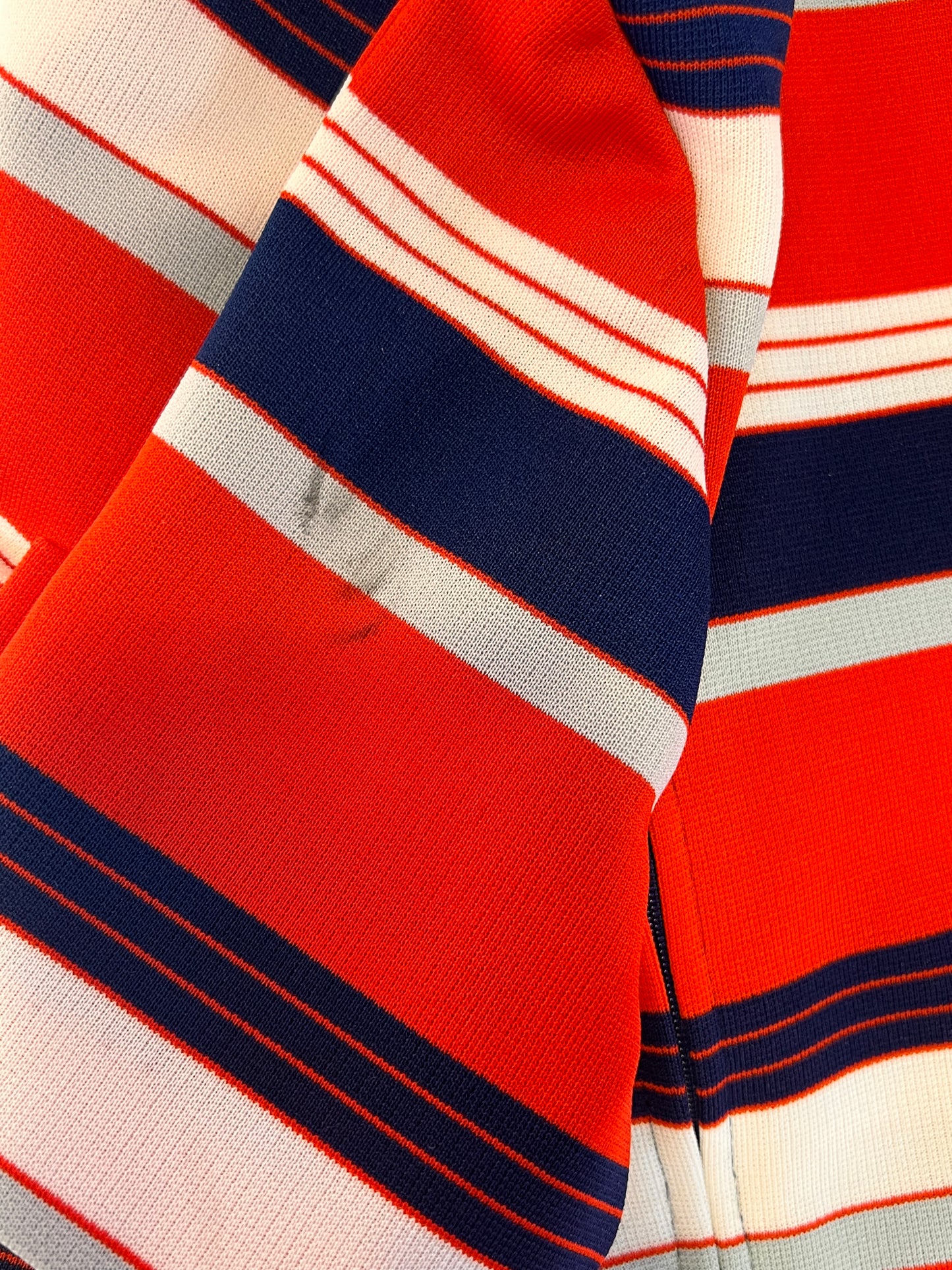 Vintage 60s It’s A Lehigh Red and Navy Mini Dress With Pockets