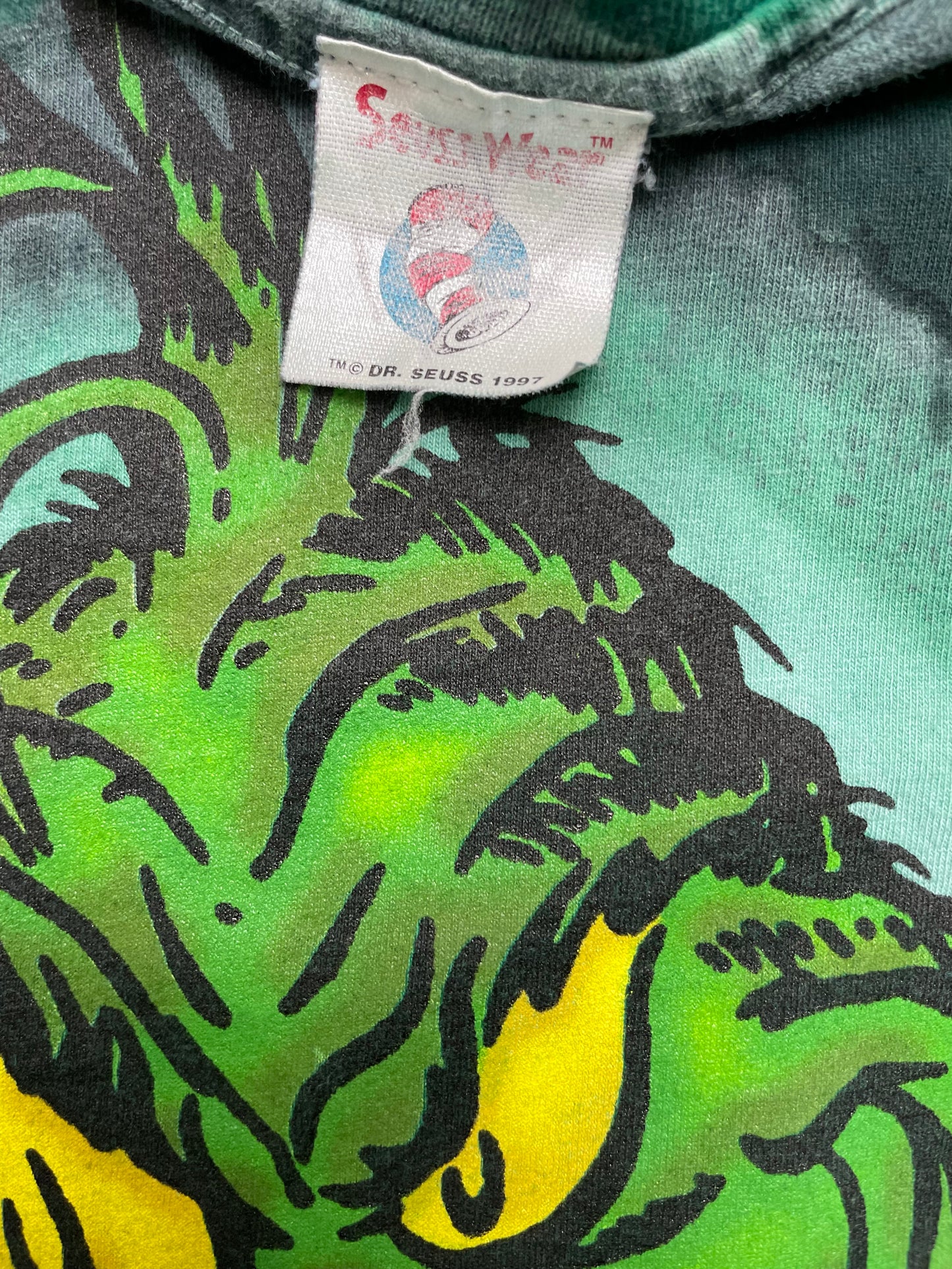 Vintage 1997 Dr Seuss The Grinch Tie Dye T Shirt XLarge