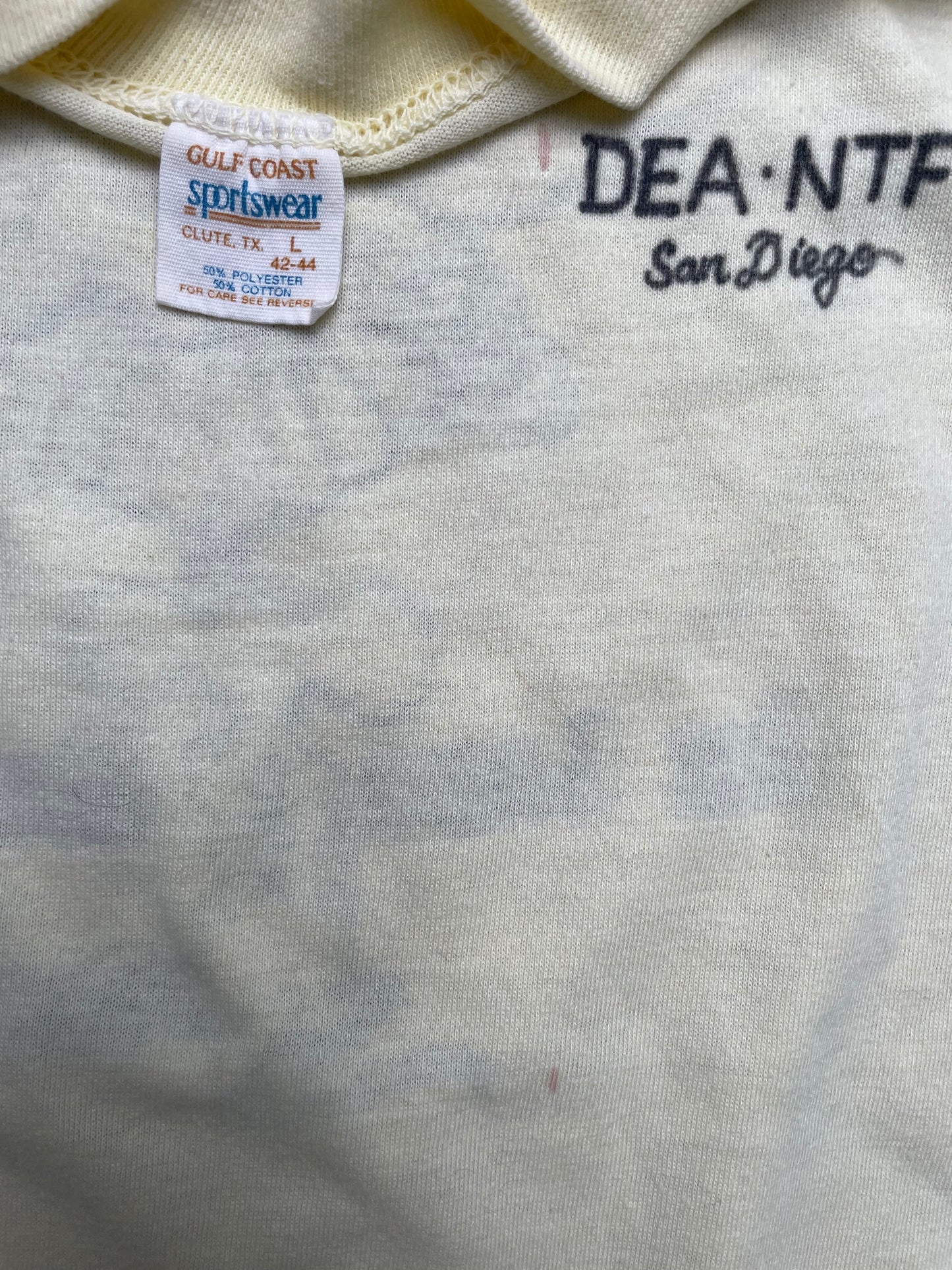 Vintage 80s DEA vs FBI “The Last Great Act of Defiance” San Diego T Shirt Large