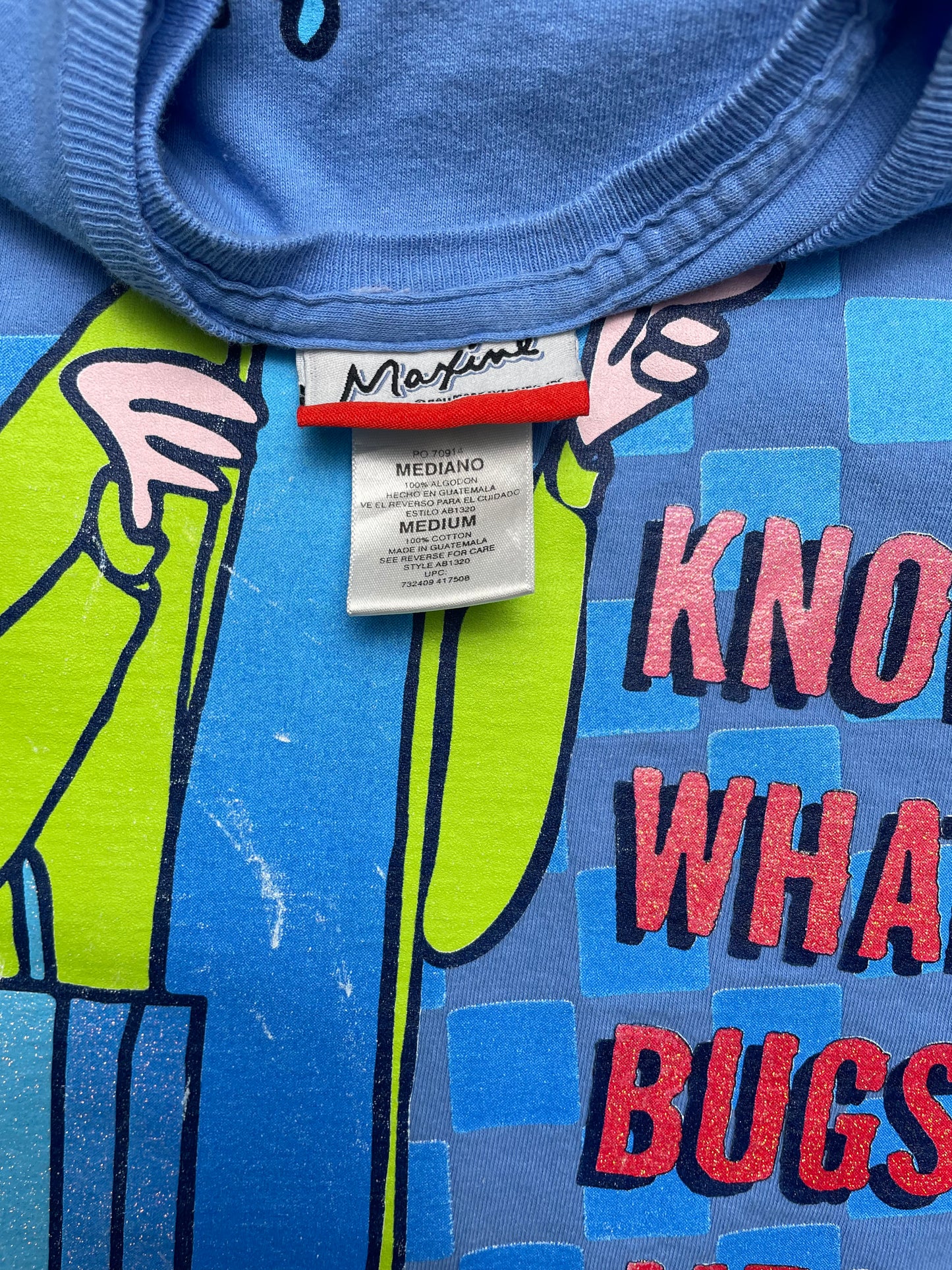 Vintage Y2K Maxine Newspaper Comic “Know What Bugs Me? Everything!” Tshirt Medium