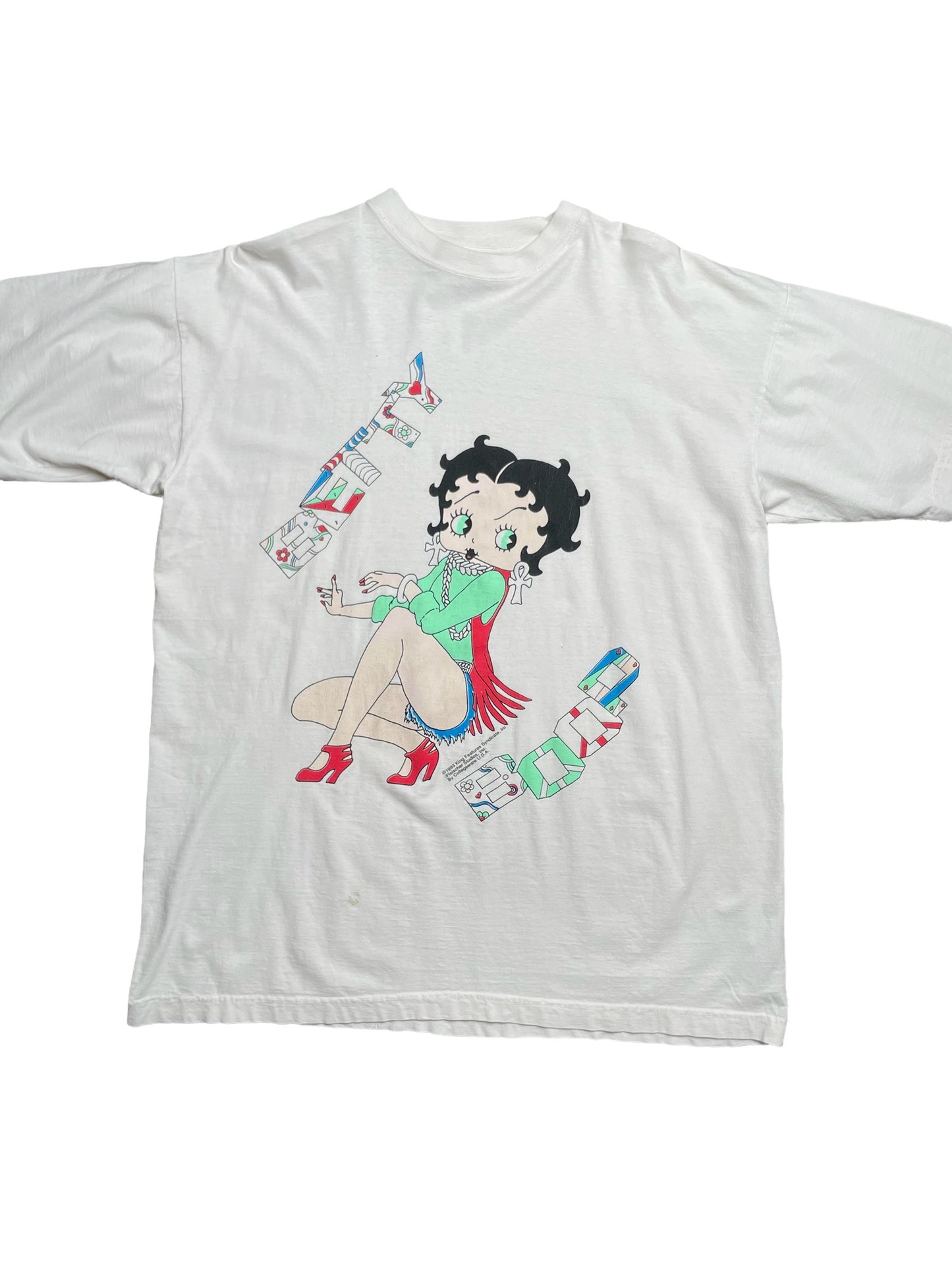 Vintage 1993 Fringe Betty Boop T Shirt XXXL