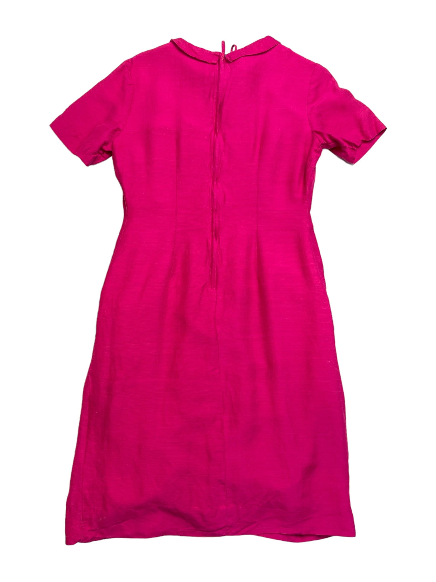Vintage 60s Parkshire Original Pink Mod Mini Dress With Pockets 16P