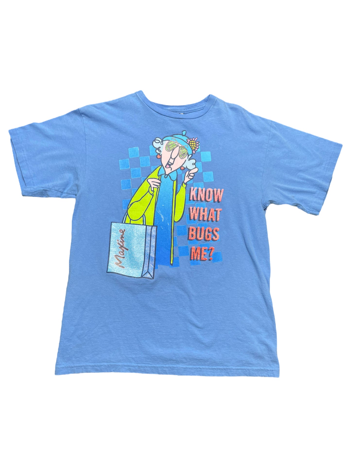 Vintage Y2K Maxine Newspaper Comic “Know What Bugs Me? Everything!” Tshirt Medium