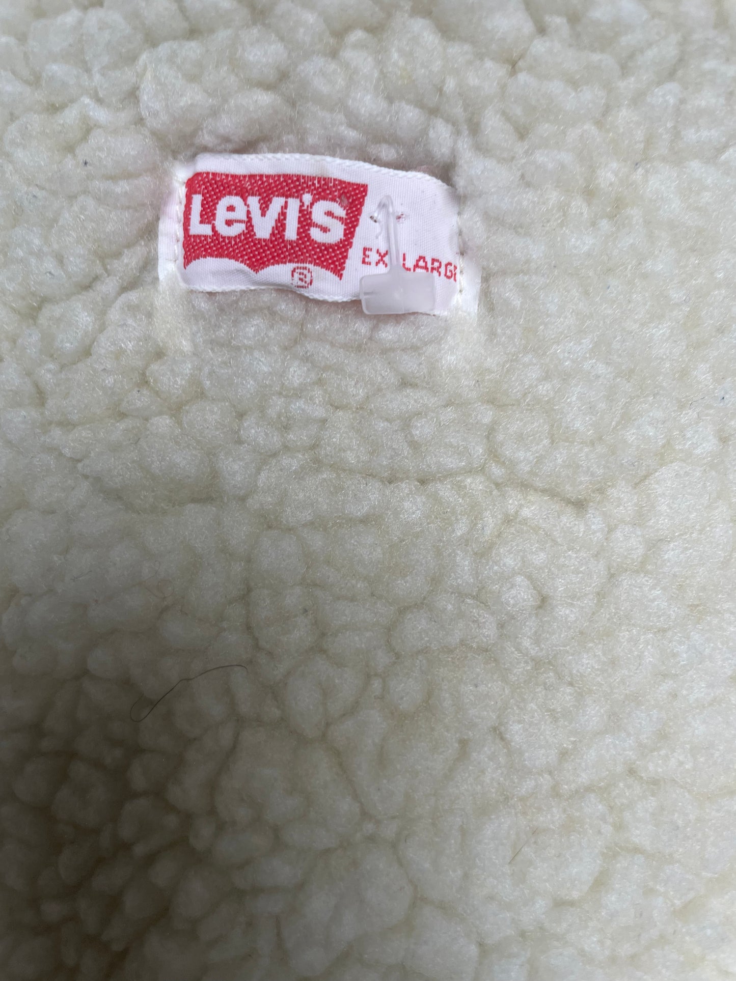 Vintage 60s Levi’s Orange Tab Sherpa Lined Denim Vest XLarge