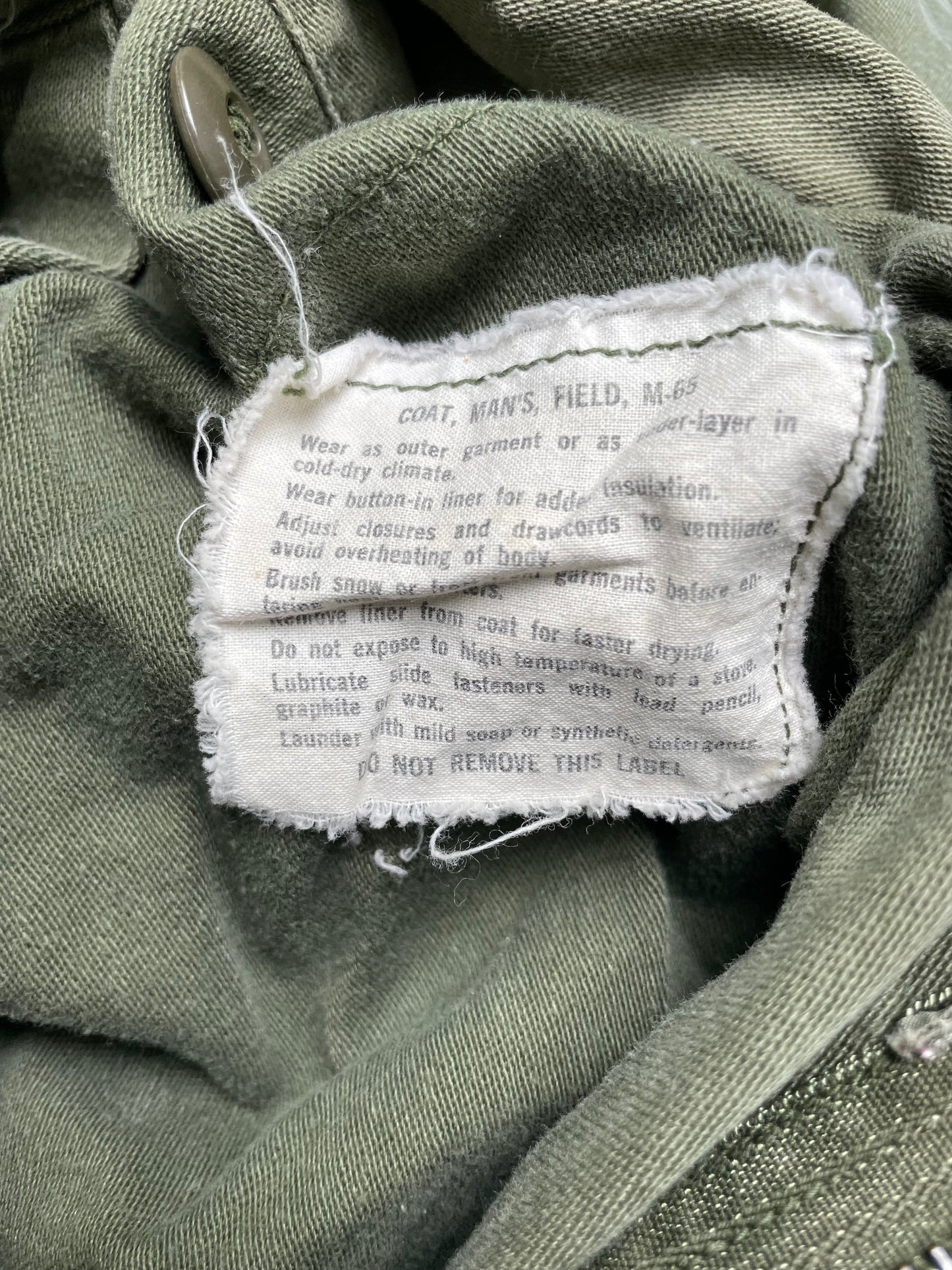 Vintage 70s Army Military M-65 Jacket Large