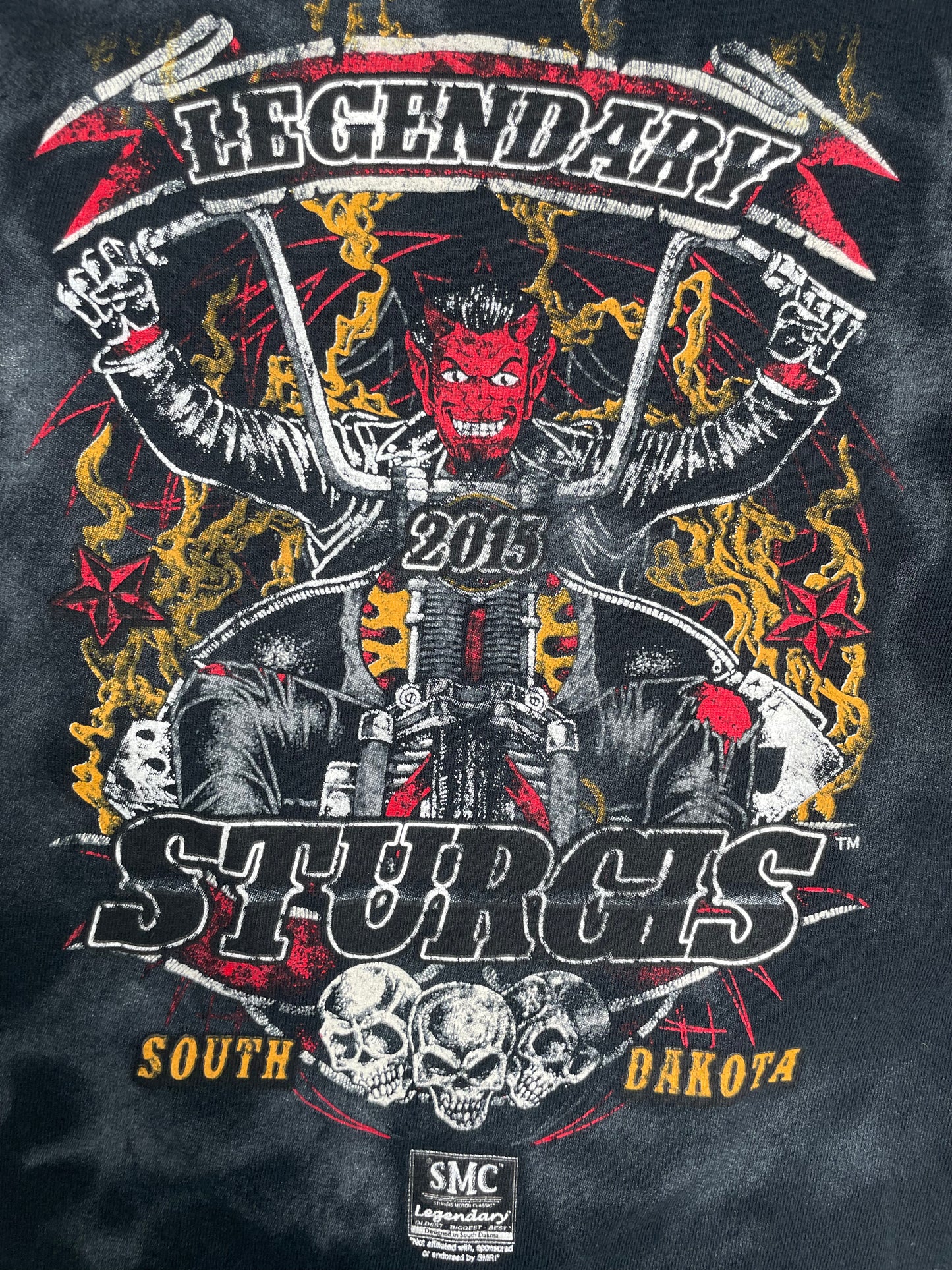 2015 Sturgis South Dakota Wrap Around Graphic T Shirt XLarge