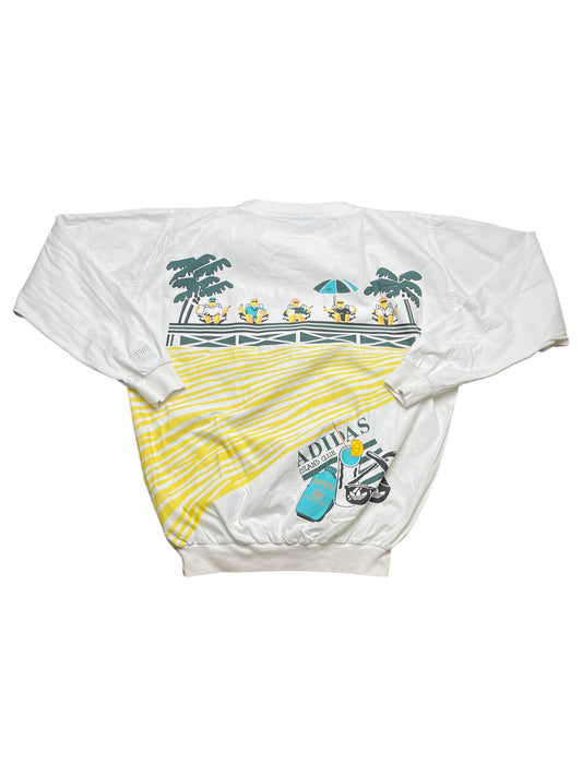 Vintage Y2K Adidas Island Club 1988 Archive Series Sweatshirt Medium