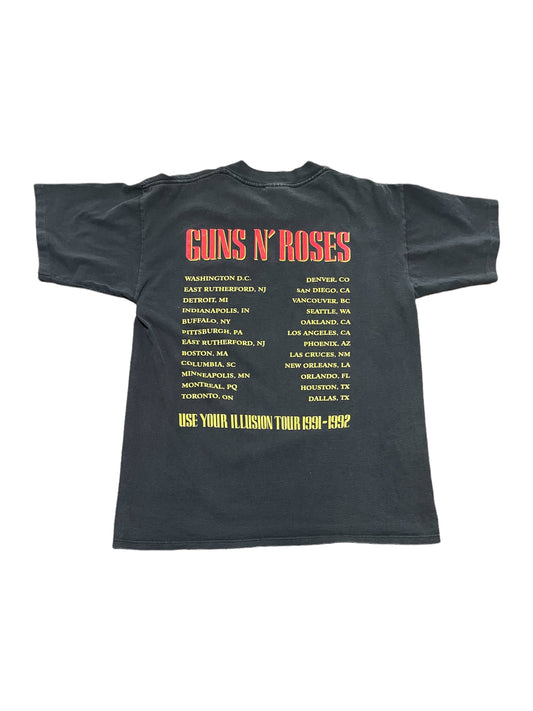 Vintage 1991-1992 Guns N’ Roses Use Your Illusion Tour Band T Shirt Large