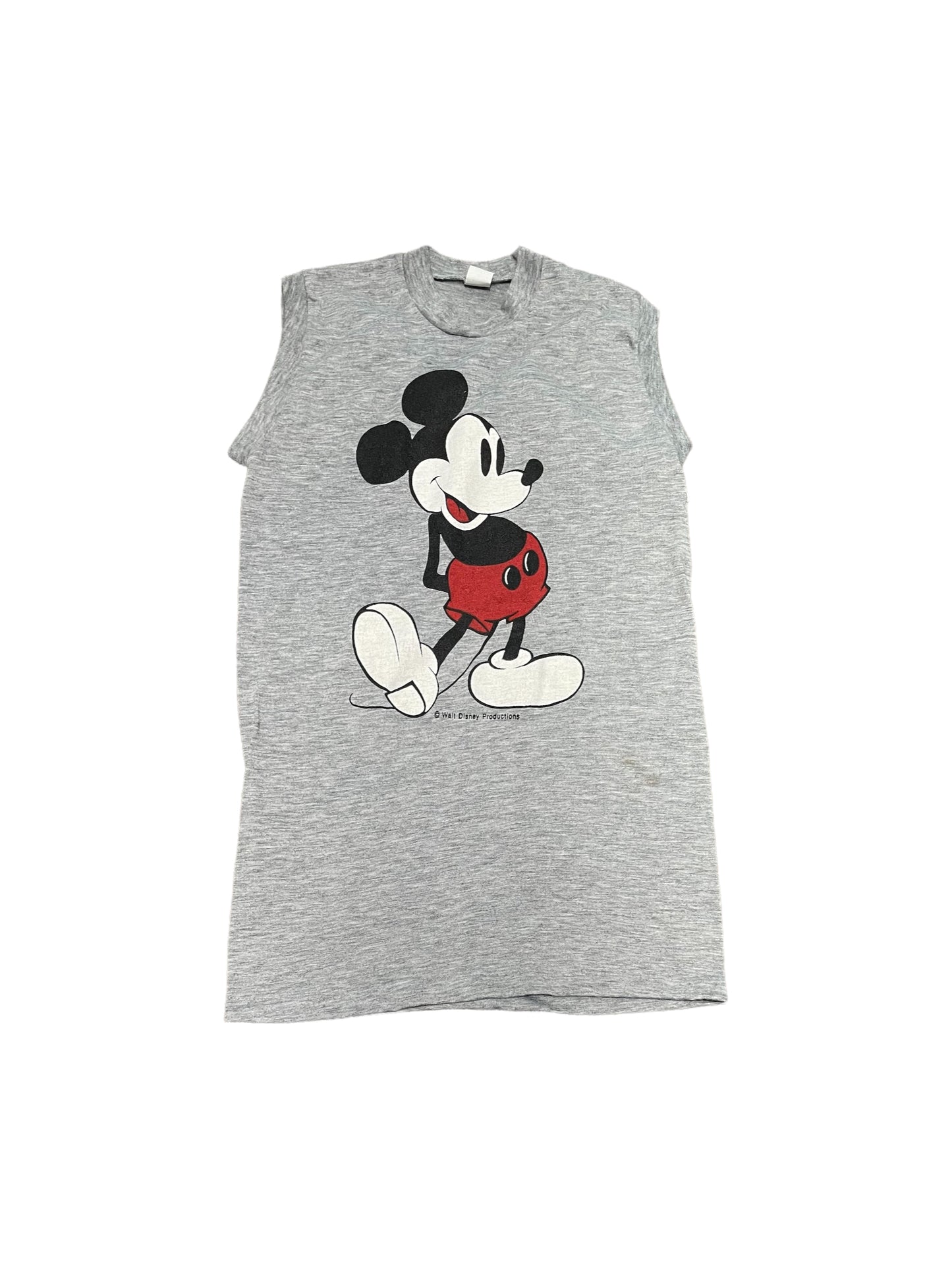 Vintage 80s Disney Mickey Mouse Tank Style T Shirt Large