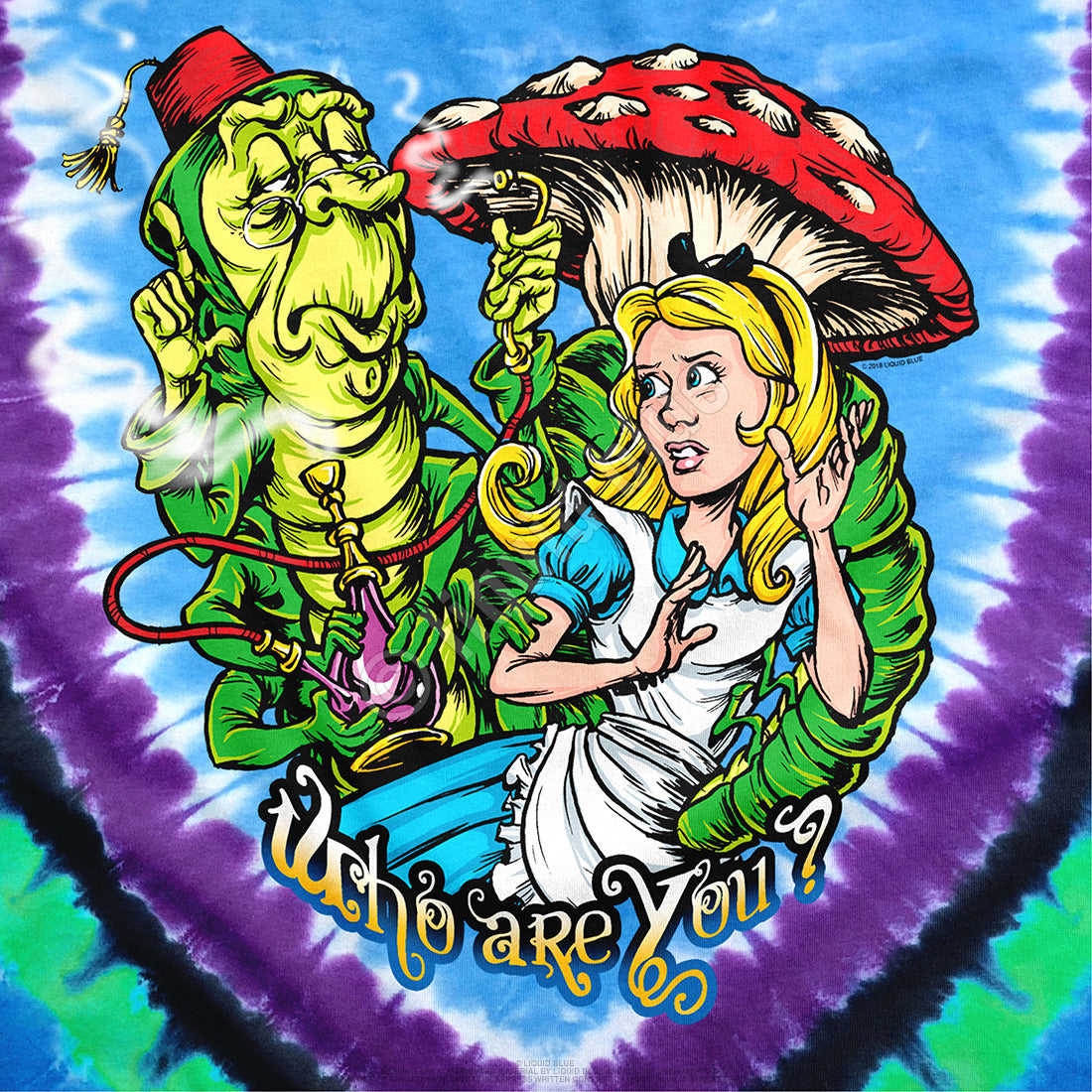 Liquid Blue Alice In Wonderland Dont You Know Tie-Dye T-Shirt