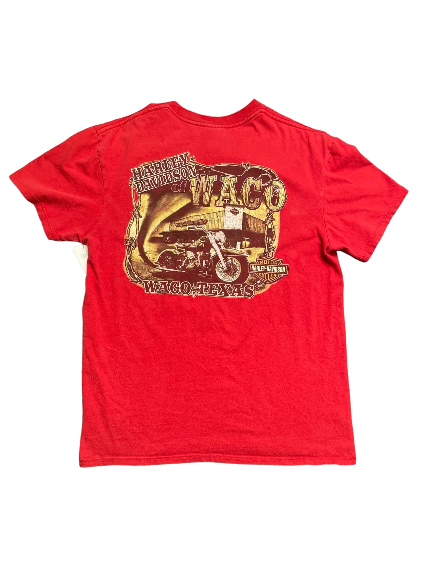 Vintage Y2K Waco, Texas Harley Davidson Red T Shirt Large