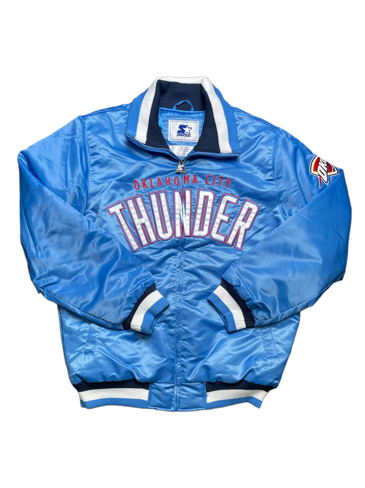 New With Tags Oklahoma City Thunder Starter Jacket Large
