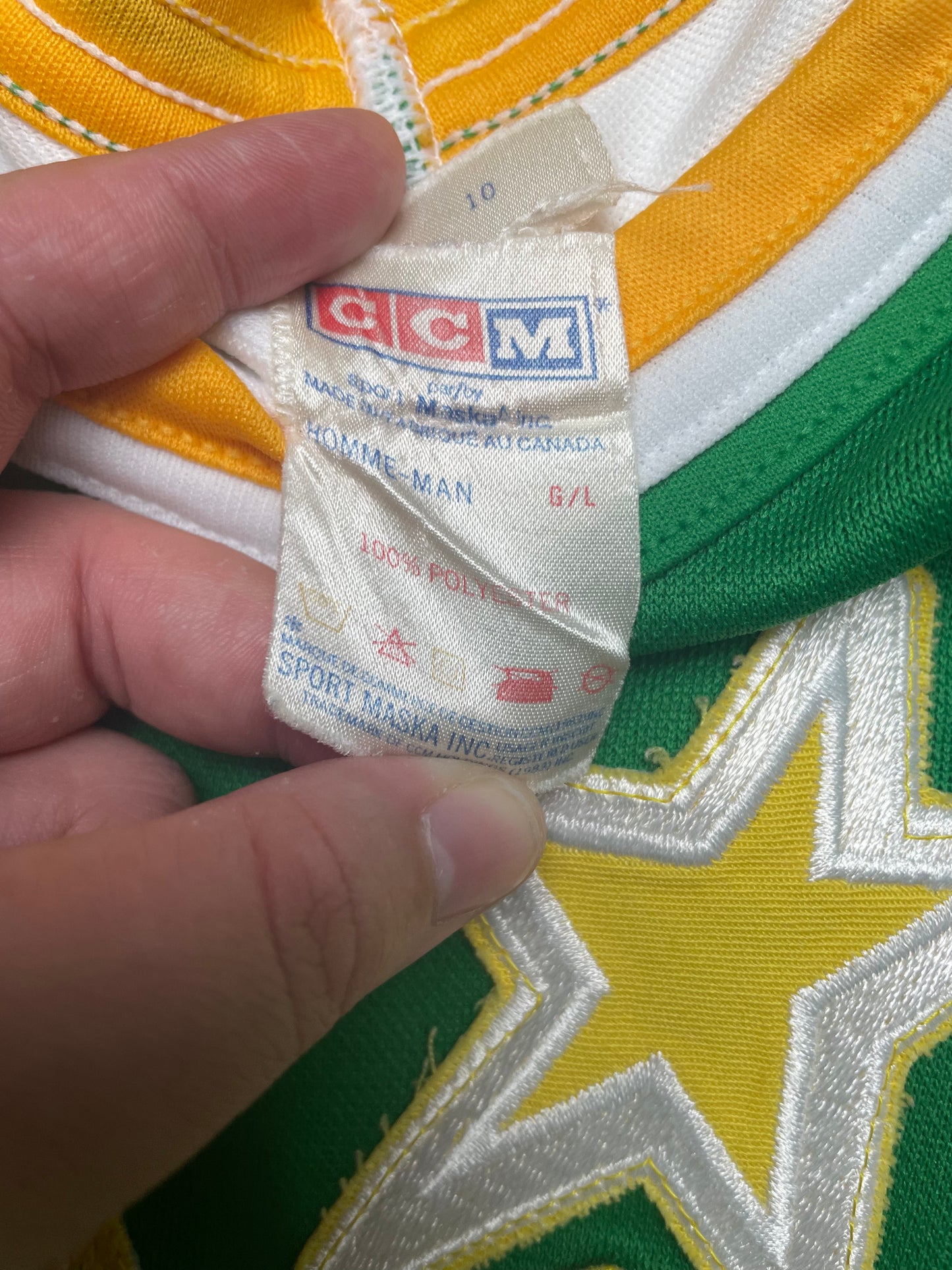 Vintage 90s Minnesota North Stars NHL Hockey Jersey Large