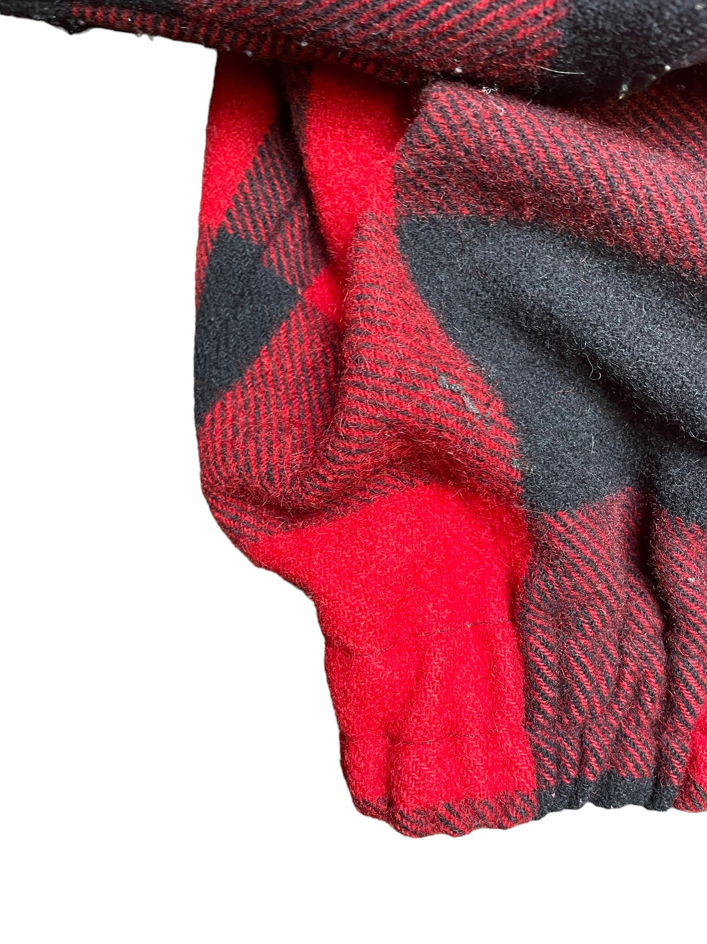 Vintage 80s Buffalo Plaid Flannel Bomber Jacket XLarge