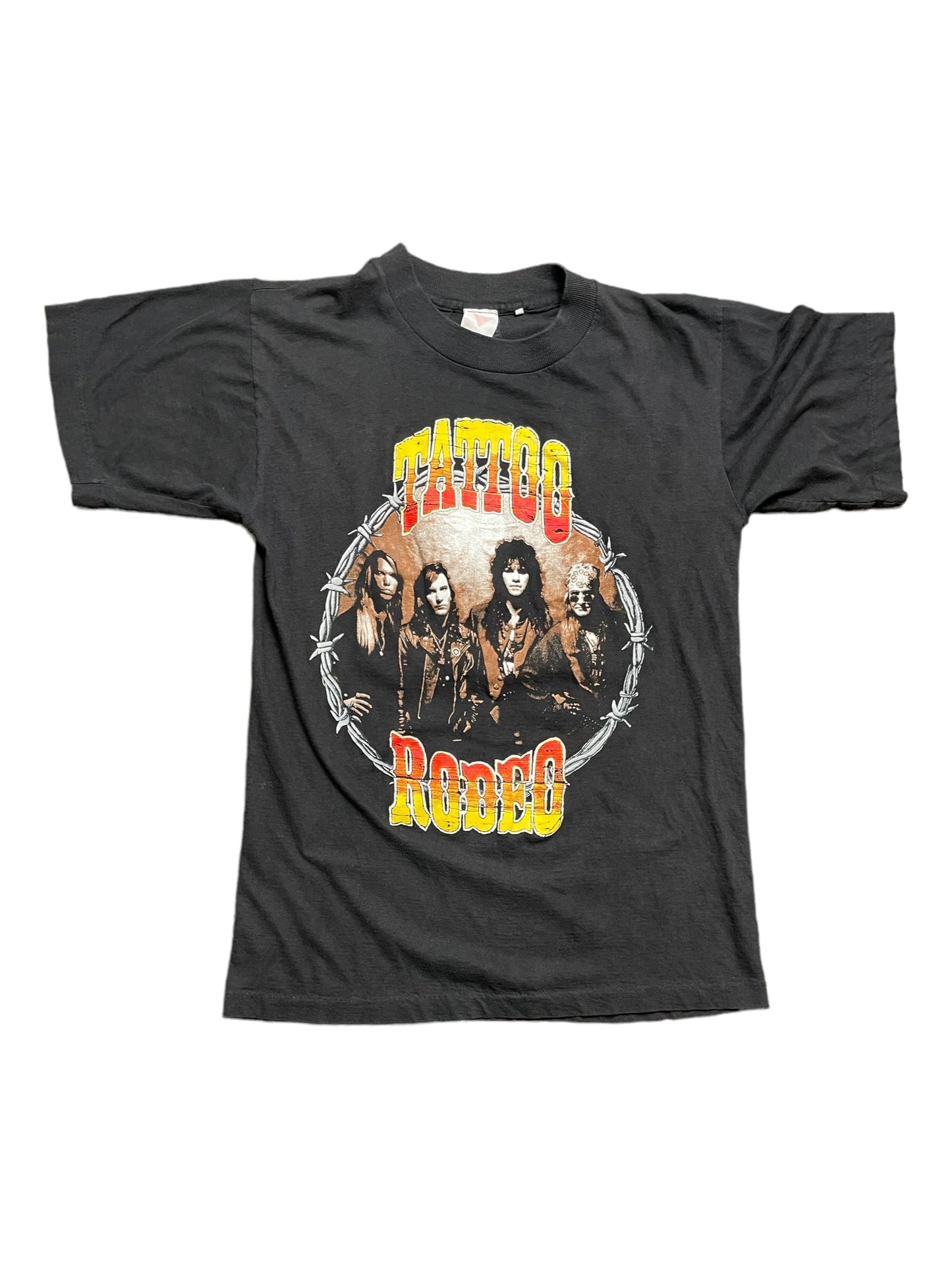 Vintage 1991-92 Tattoo Rodeo World Tour Band T Shirt Medium