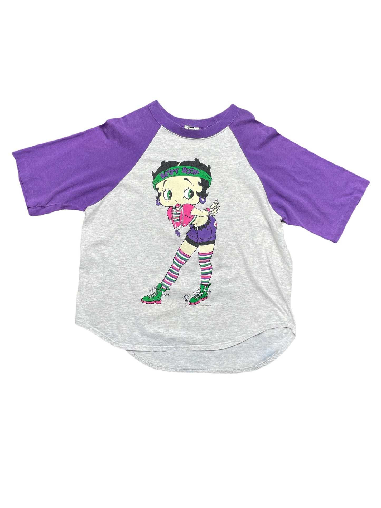 Vintage 1993 Betty Boop Raglan Shirt One Size