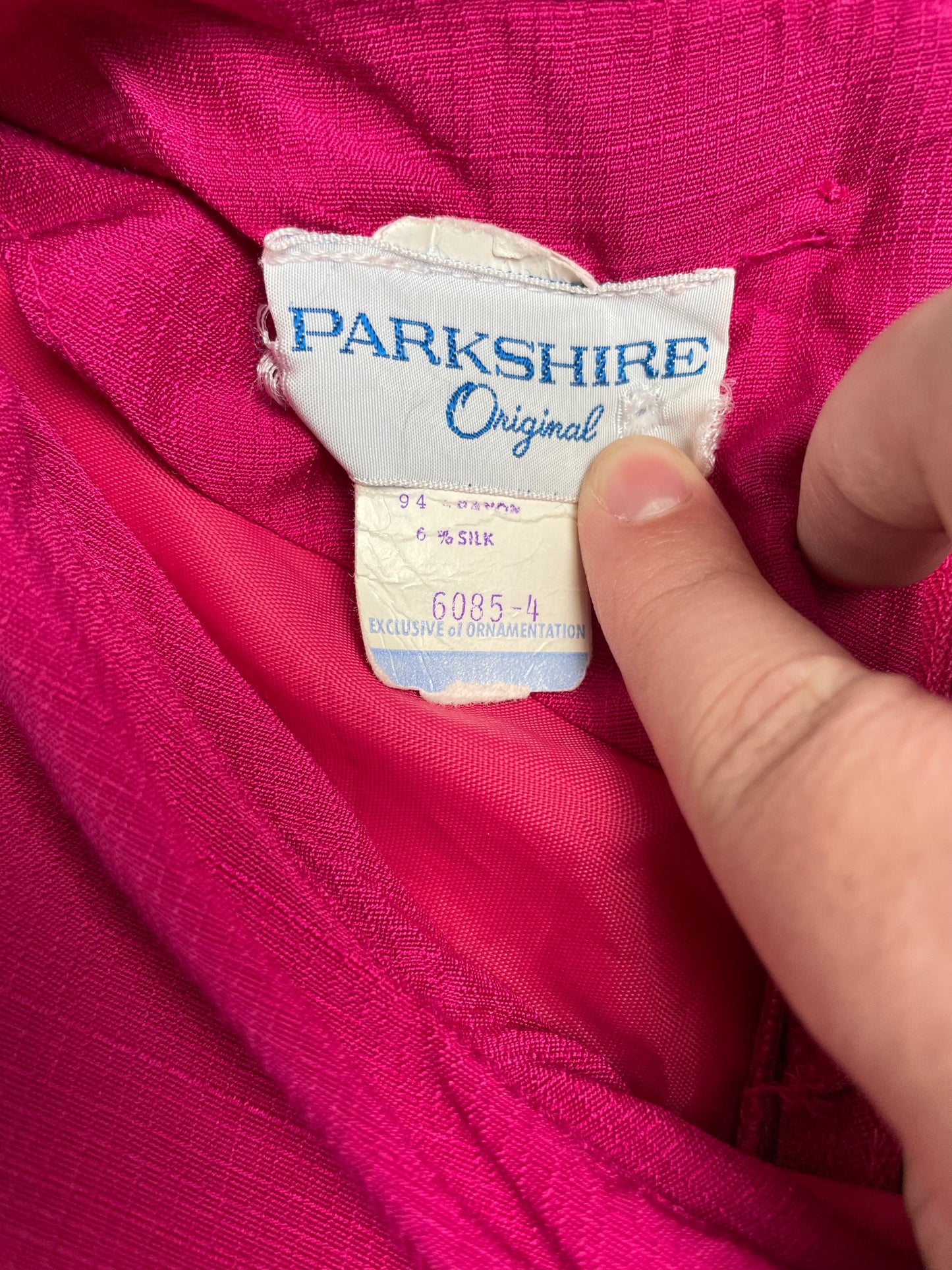 Vintage 60s Parkshire Original Pink Mod Mini Dress With Pockets 16P
