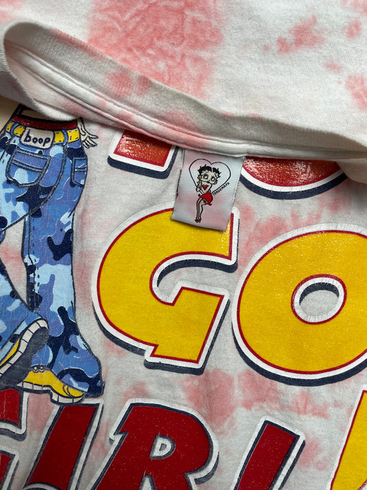Vintage 2000 You Go Girl! Betty Boop Tie Dye T Shirt Large