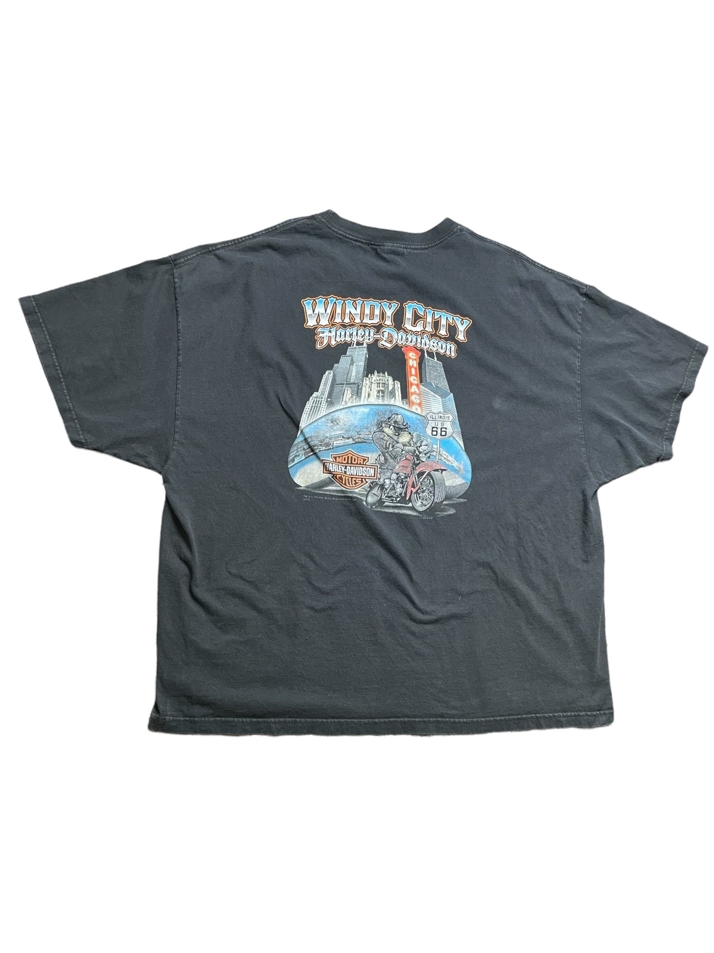 2014 Looney Tunes Harley Davidson Chicago T Shirt XXXXLarge