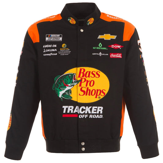 New With Tags NASCAR Austin Dillon JH Design Bass Pro Shops Full Snap Jacket