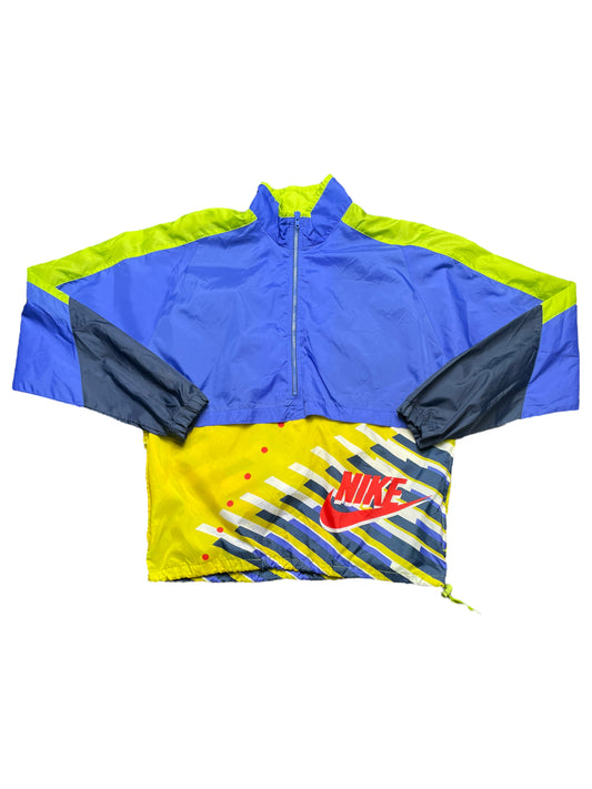 Vintage 80s/90s Nike Windbreaker Quarter Zip Pullover Jacket Medium