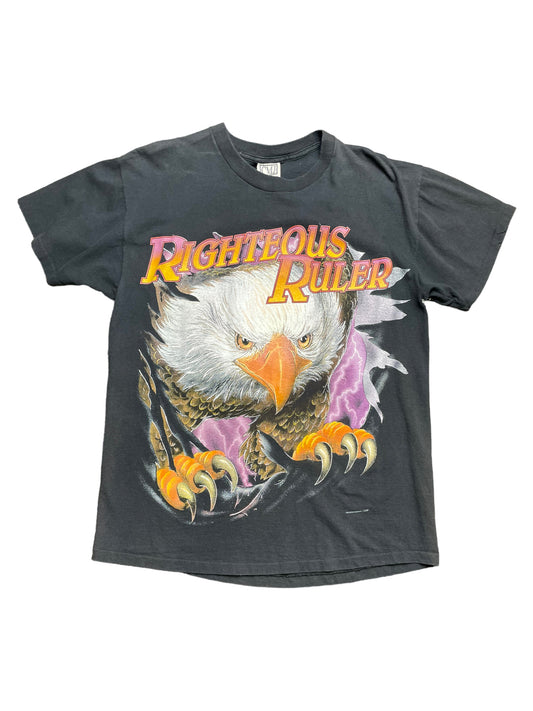 Vintage Eagle Righteous Ruler Sidecar Annex Harley Motorcycle TShirt Large