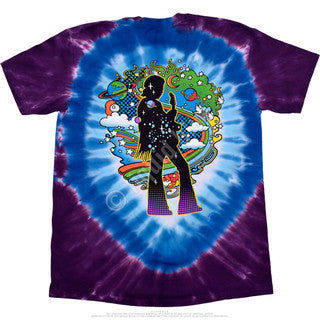 Liquid Blue Jimi Mod Jimi Hendrix Tie Dye TShirt