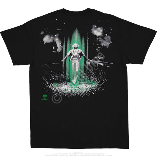 Liquid Blue Alien Invasion Black and Green T Shirt