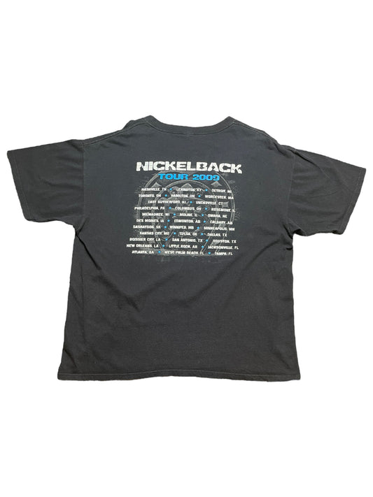 Vintage 2009 Nickelback Band Tour Tshirt XLarge