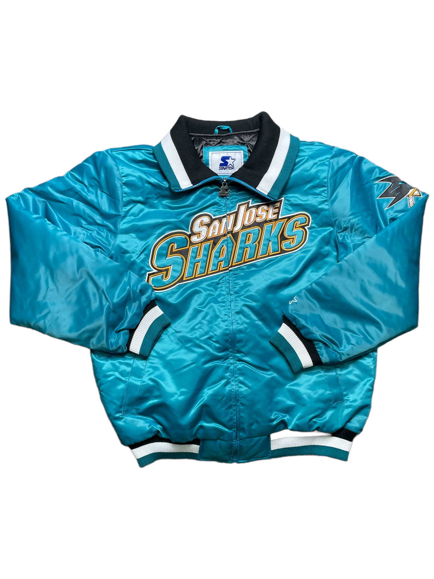 New With Tags San Jose Sharks Starter Jacket Large