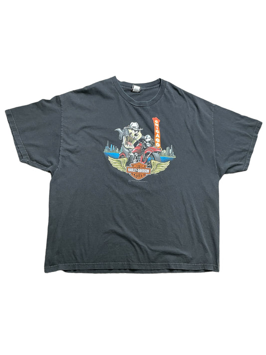 2014 Looney Tunes Harley Davidson Chicago T Shirt XXXXLarge