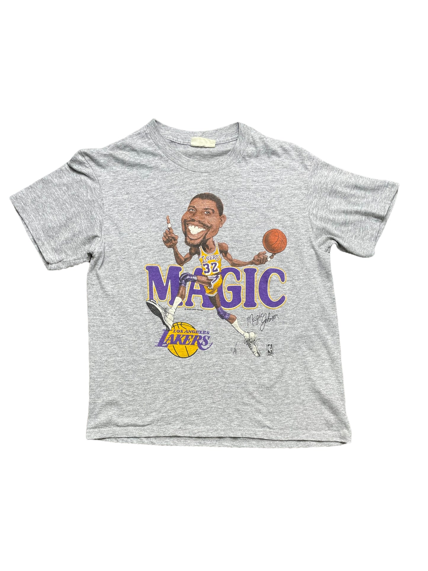 Vintage Y2K Los Angeles Lakers Magic Johnson #32 Salem T Shirt Large
