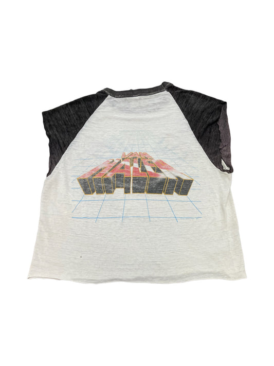 Vintage 1982 Van Halen Live Band Cut Tank Style T Shirt Large