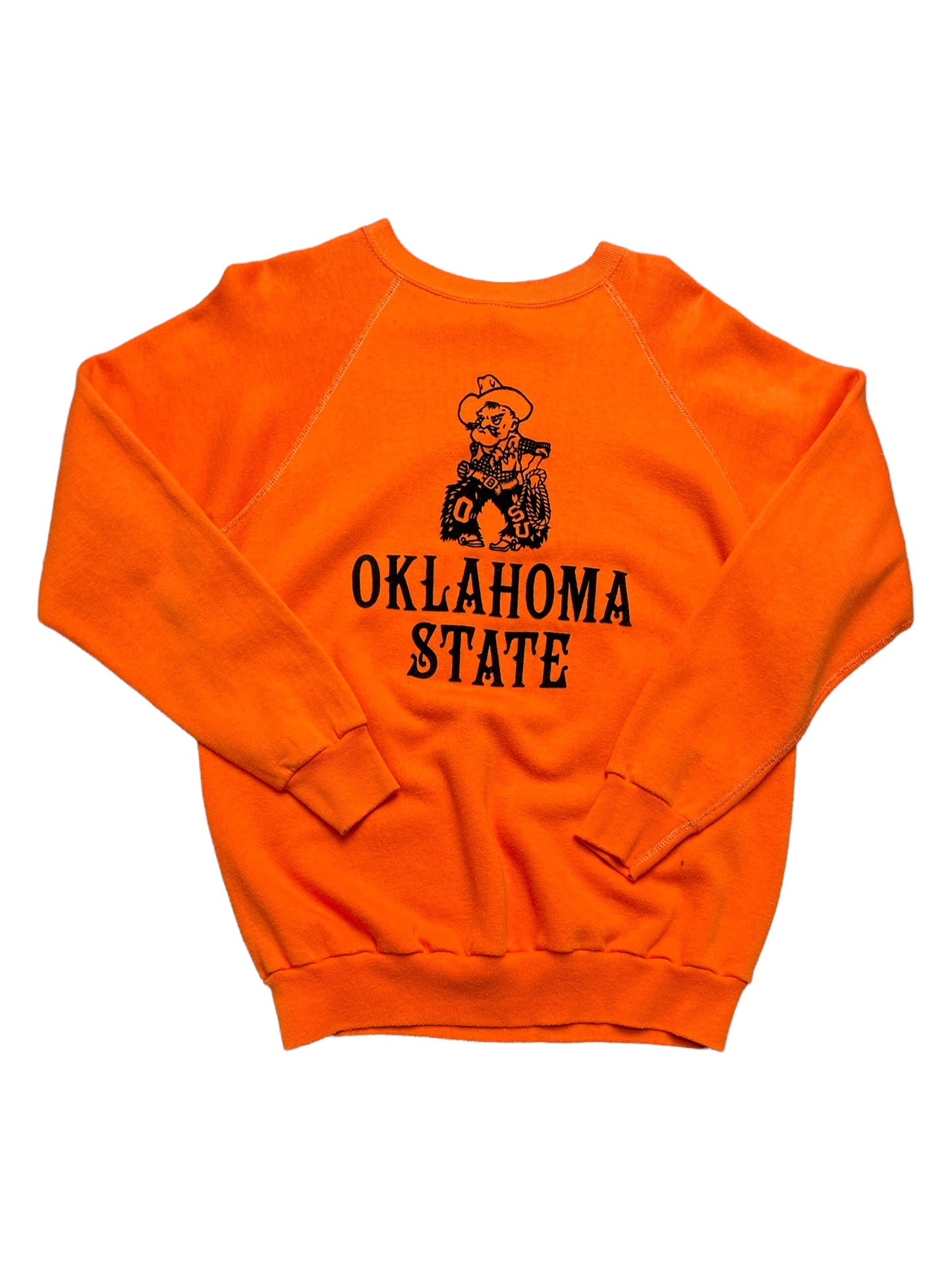 Vintage 70s Orange Oklahoma State Sweatshirt XLarge