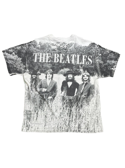 Vintage 90s The Beatles All Over Print T Shirt XLarge