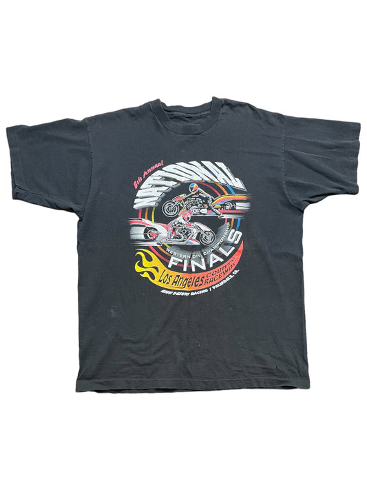 Vintage 90s Los Angeles County Raceway National Finals T Shirt XLarge